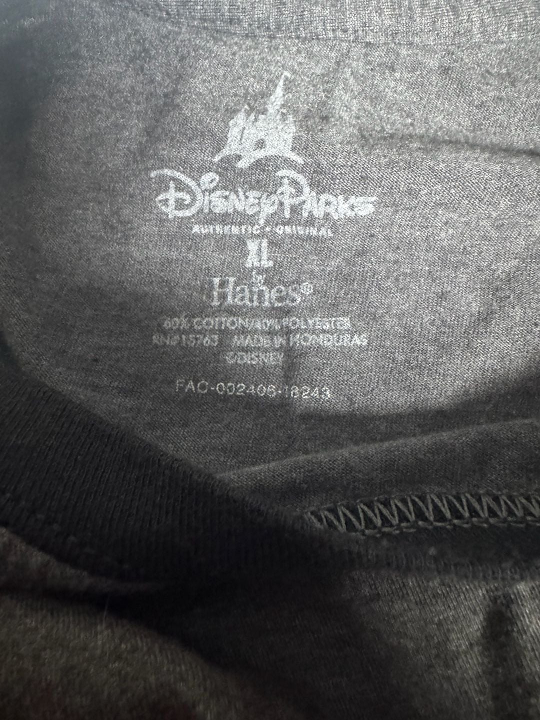 Disney Parks Mickey Mouse Ringer T-Shirt Size XL Gray 3