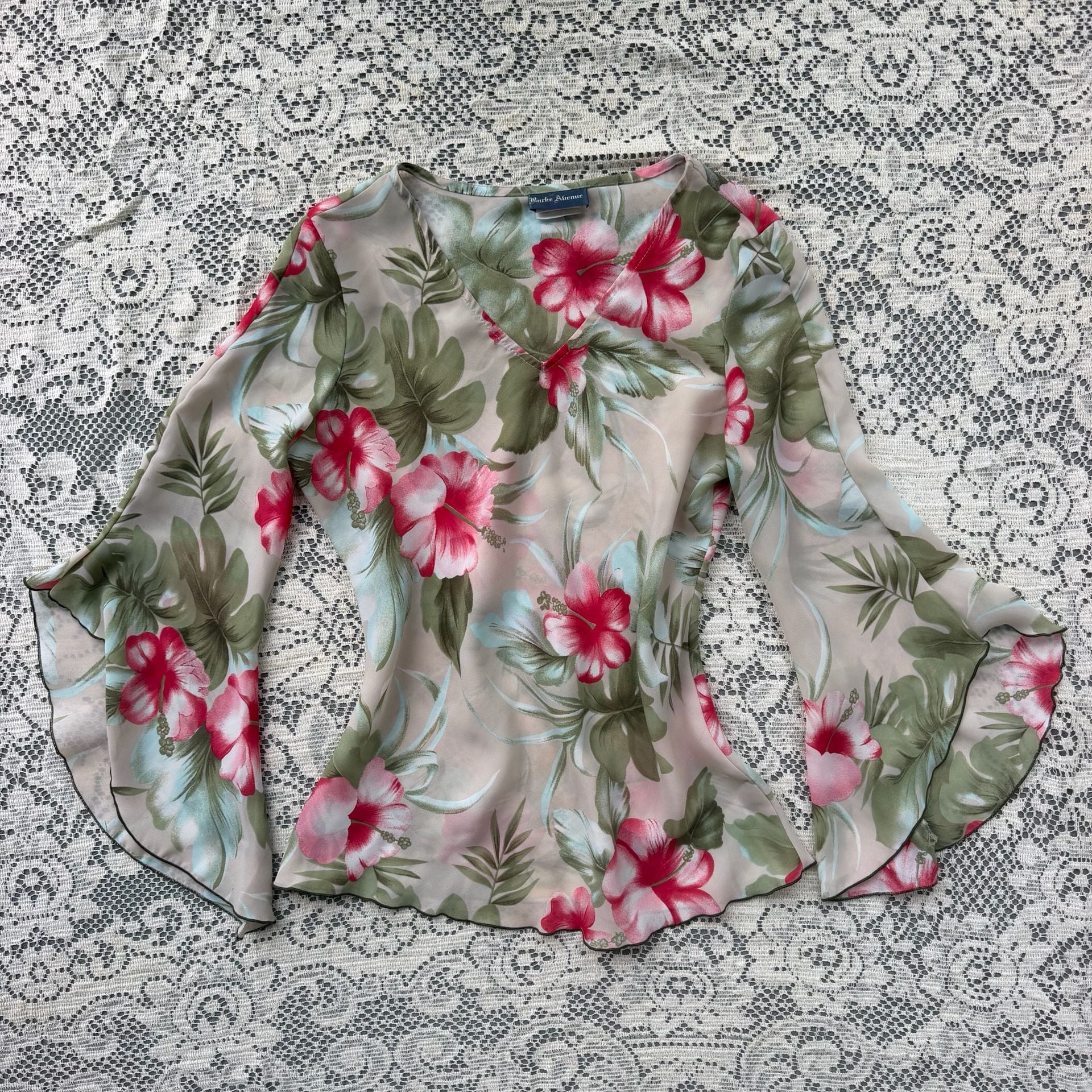 Y2K fairycore Bell Sleeve Top 2