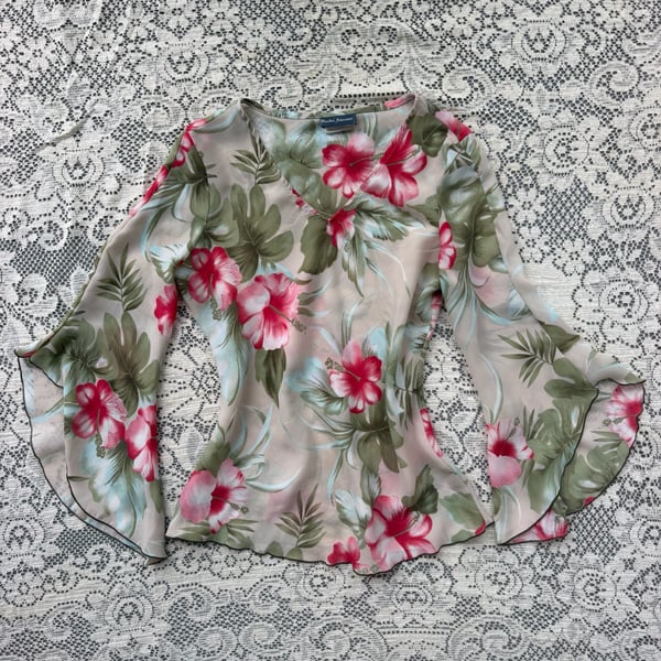 Y2K fairycore Bell Sleeve Top