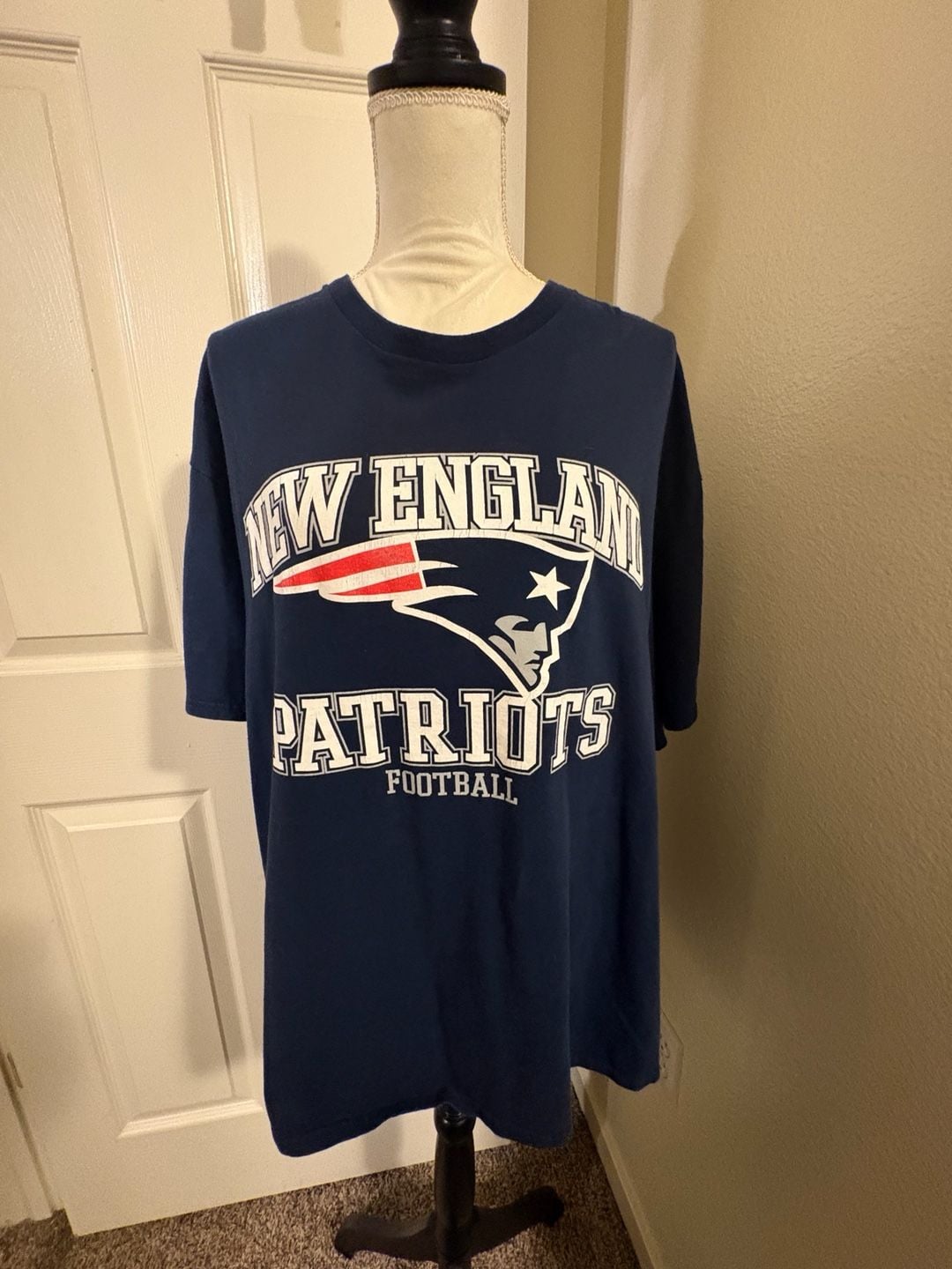 NFL New England Patriots Football T-Shirt Blue 2