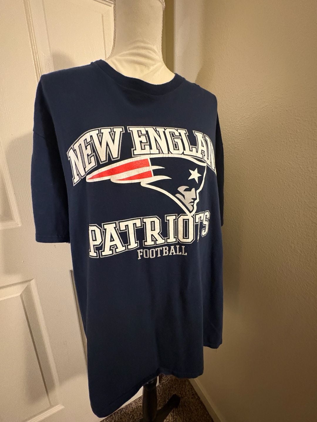NFL New England Patriots Football T-Shirt Blue 3