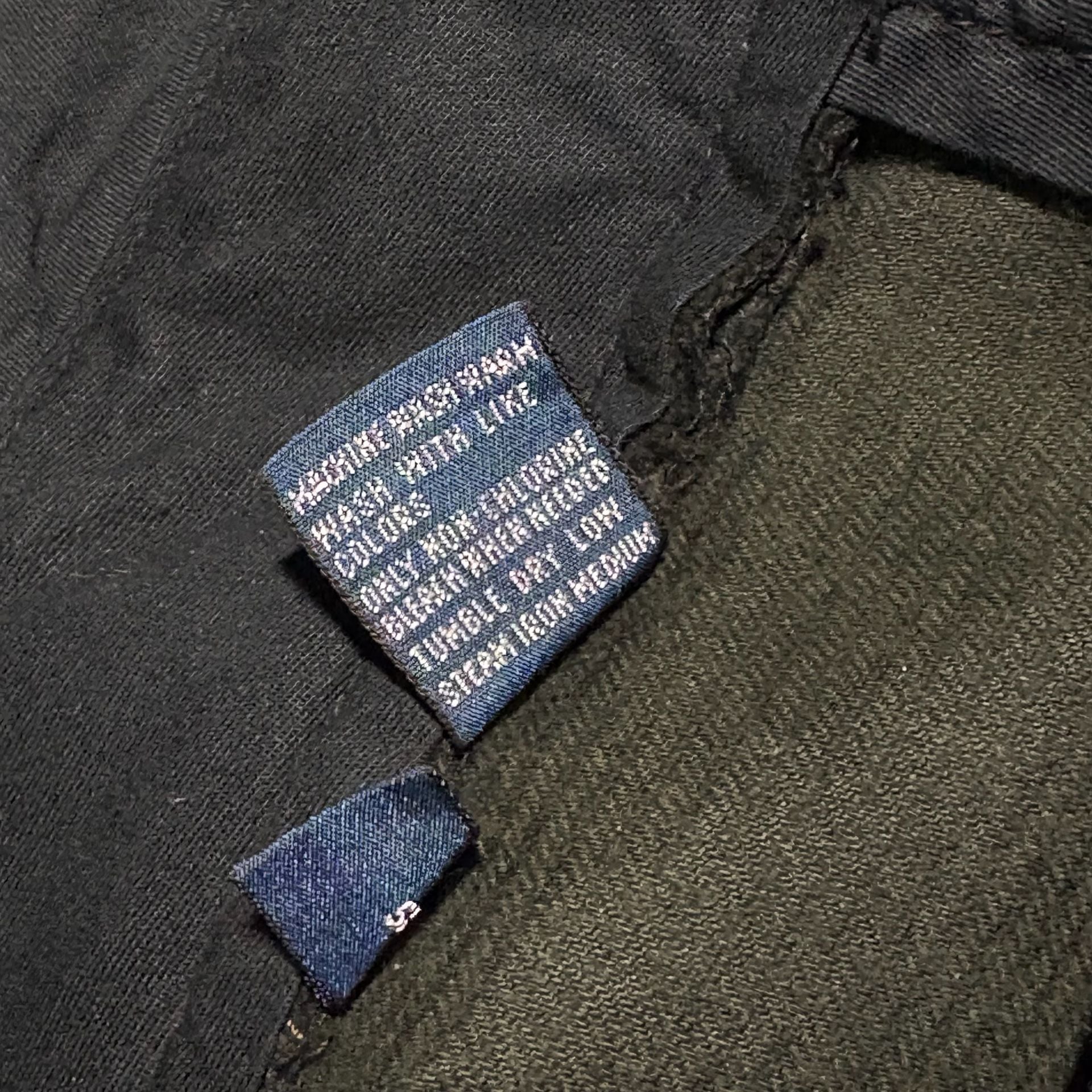 VTG Polo Ralph Lauren Black Corduroy Cargo Pants Paratrooper Utility 31x28  7