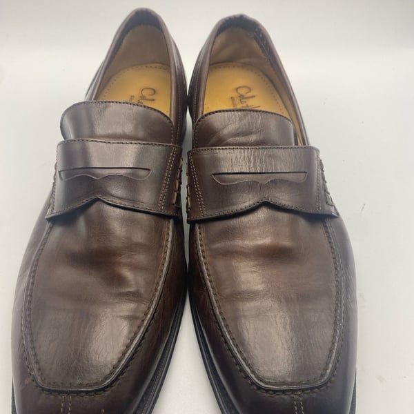 Cole Haan Penny Loafers Size 13 M Brown Leather Slip On Shoes (DS1036)