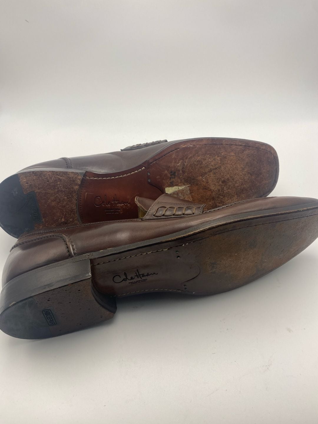 Cole Haan Penny Loafers Size 13 M Brown Leather Slip On Shoes (DS1036) 8