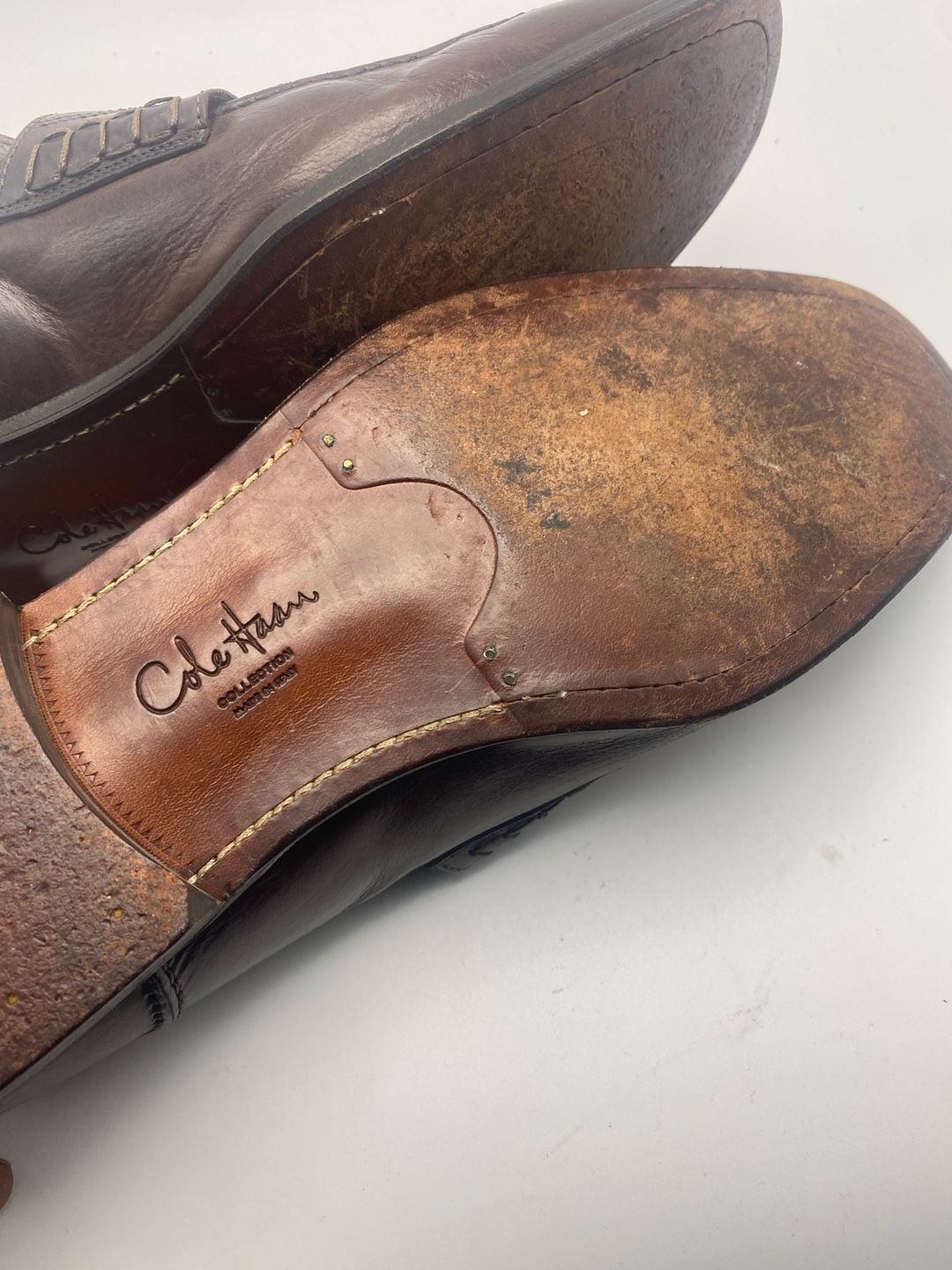 Cole Haan Penny Loafers Size 13 M Brown Leather Slip On Shoes (DS1036) 11