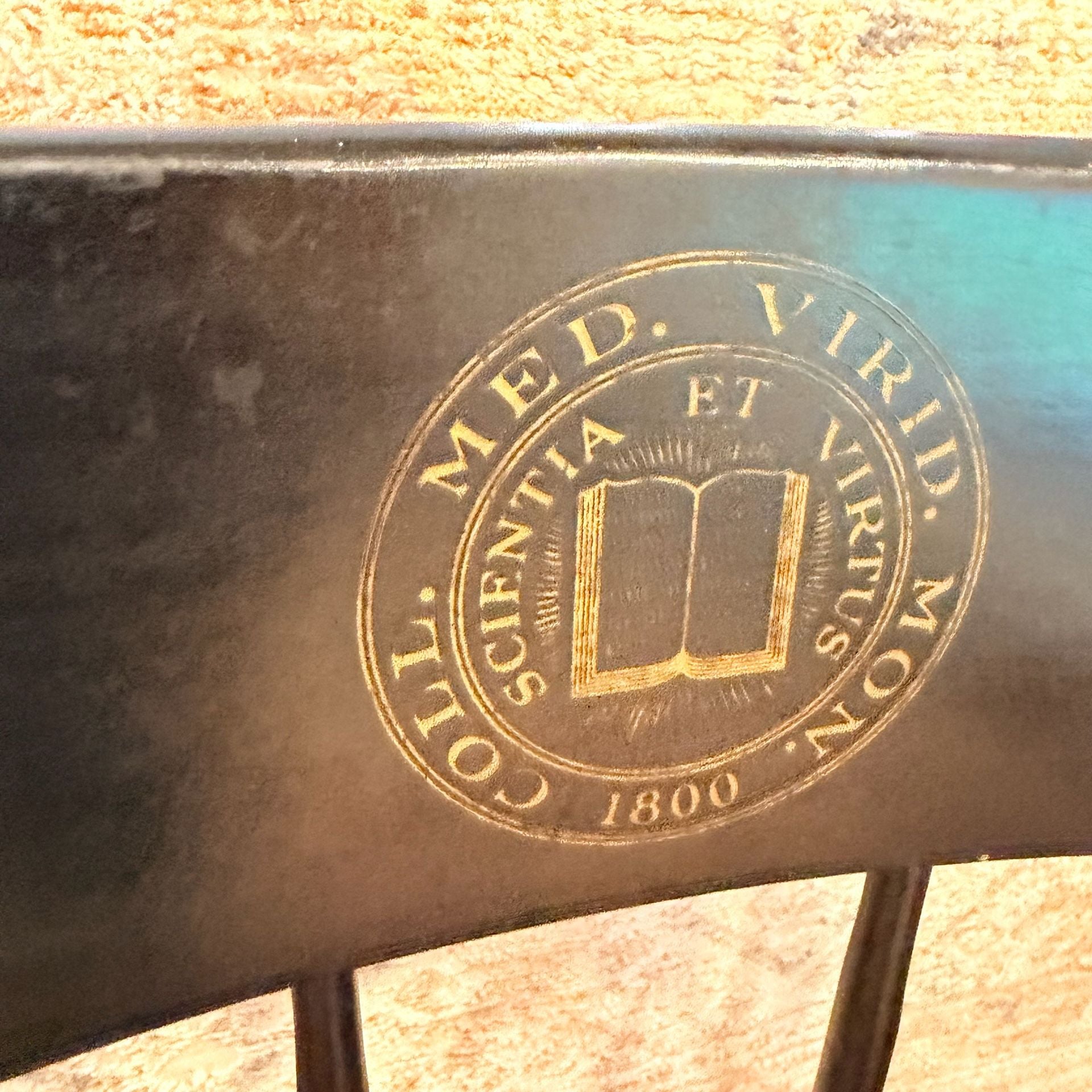 Vintage - University Of Michigan Standard Rocking Chair Black Gold 2