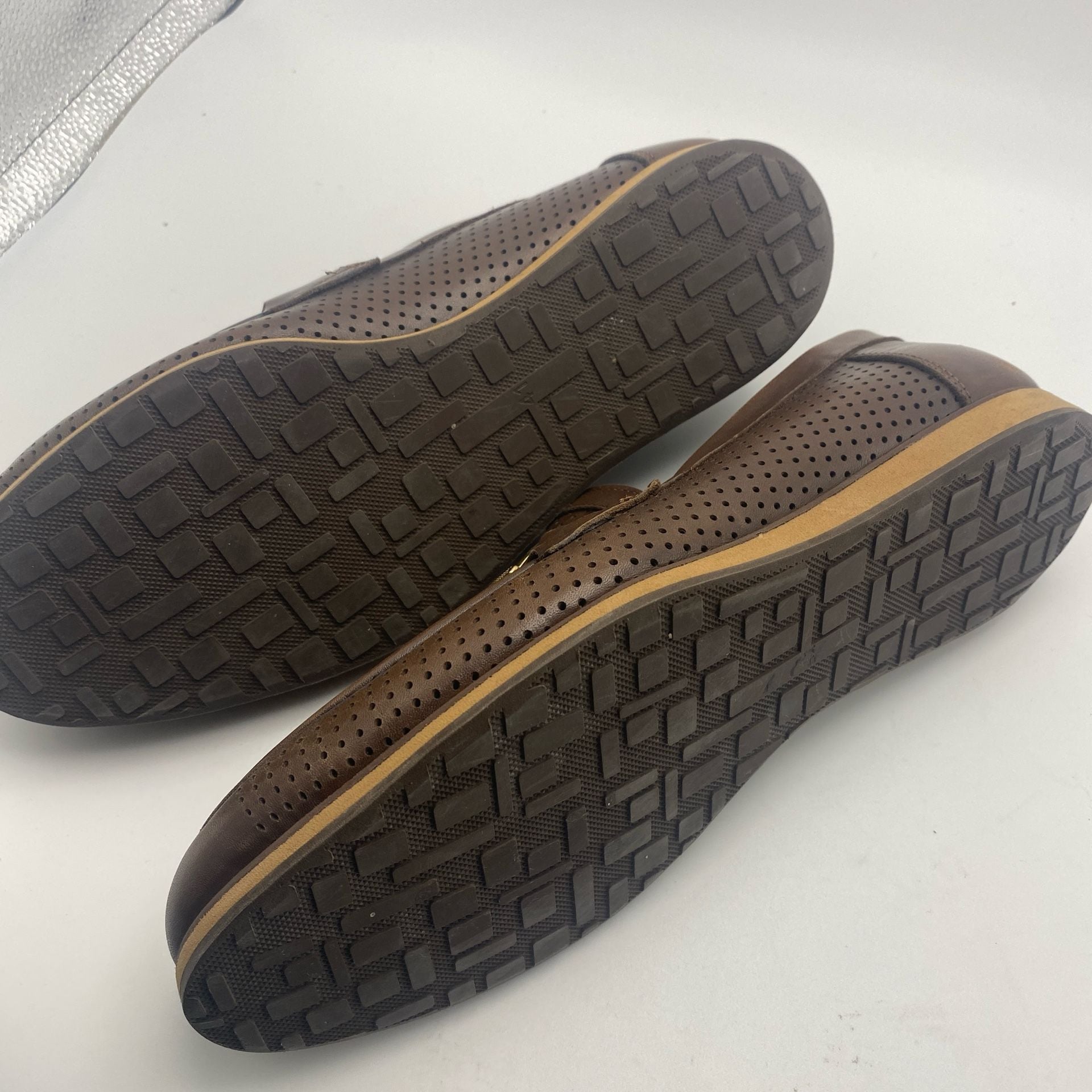 Roberto Serpentini 754 Size 41 Brown Perforated Leather Bit Loafers (DS1037) 9