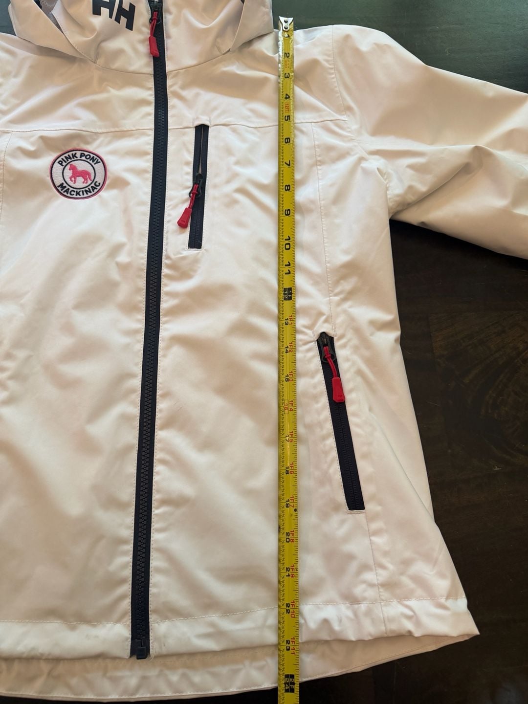 Helly Hansen Crew Hooded Midlayer Jacket Size XS/TP White Pink Pony Mackinac 10