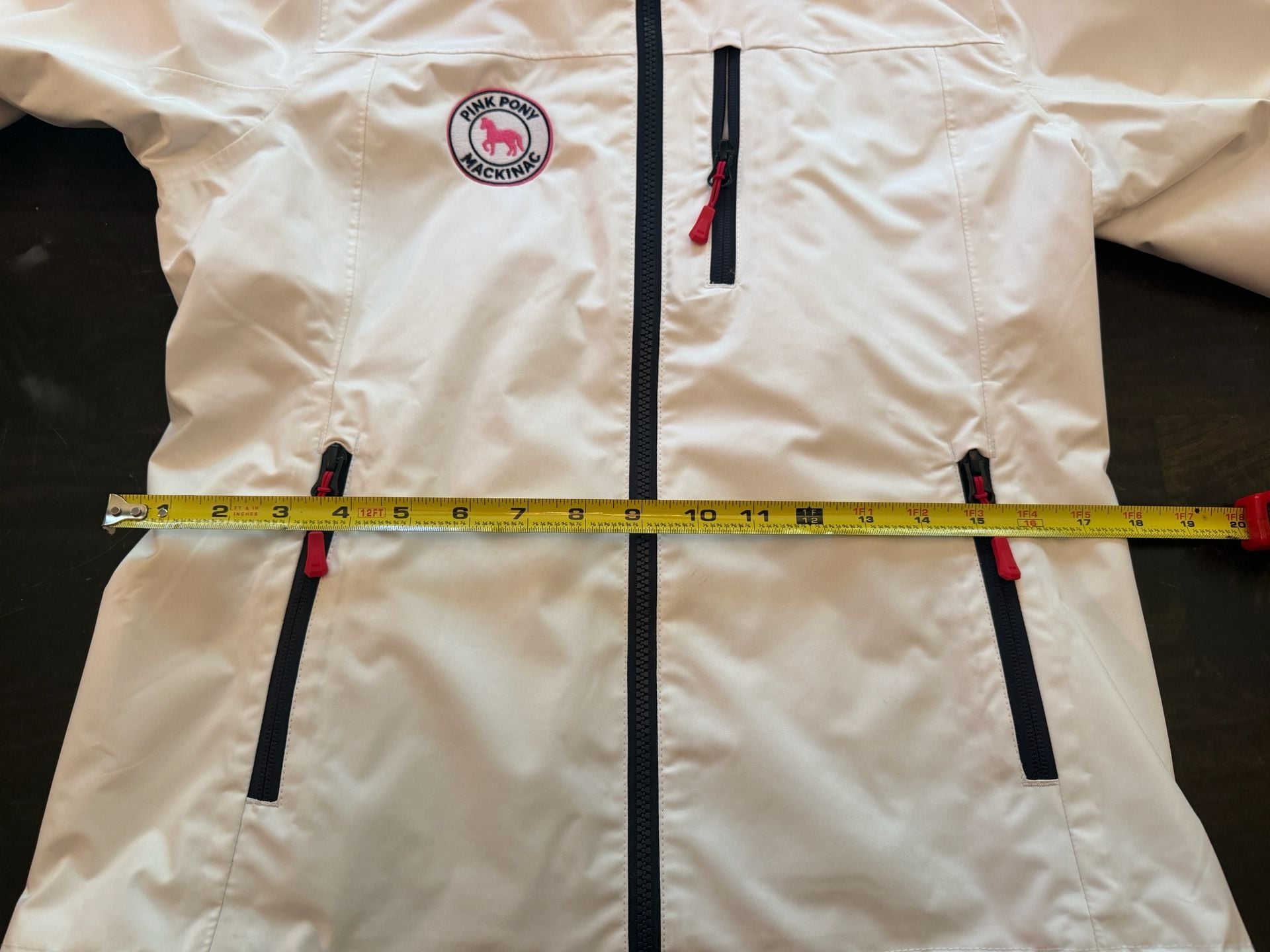 Helly Hansen Crew Hooded Midlayer Jacket Size XS/TP White Pink Pony Mackinac 11