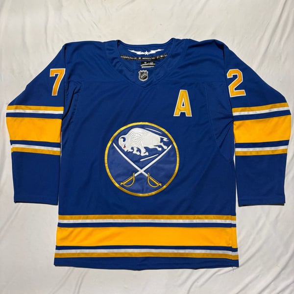 Tage Thompson Sabres Fanatics Authentic Pro Hockey Jersey Size 52 Fight Strap