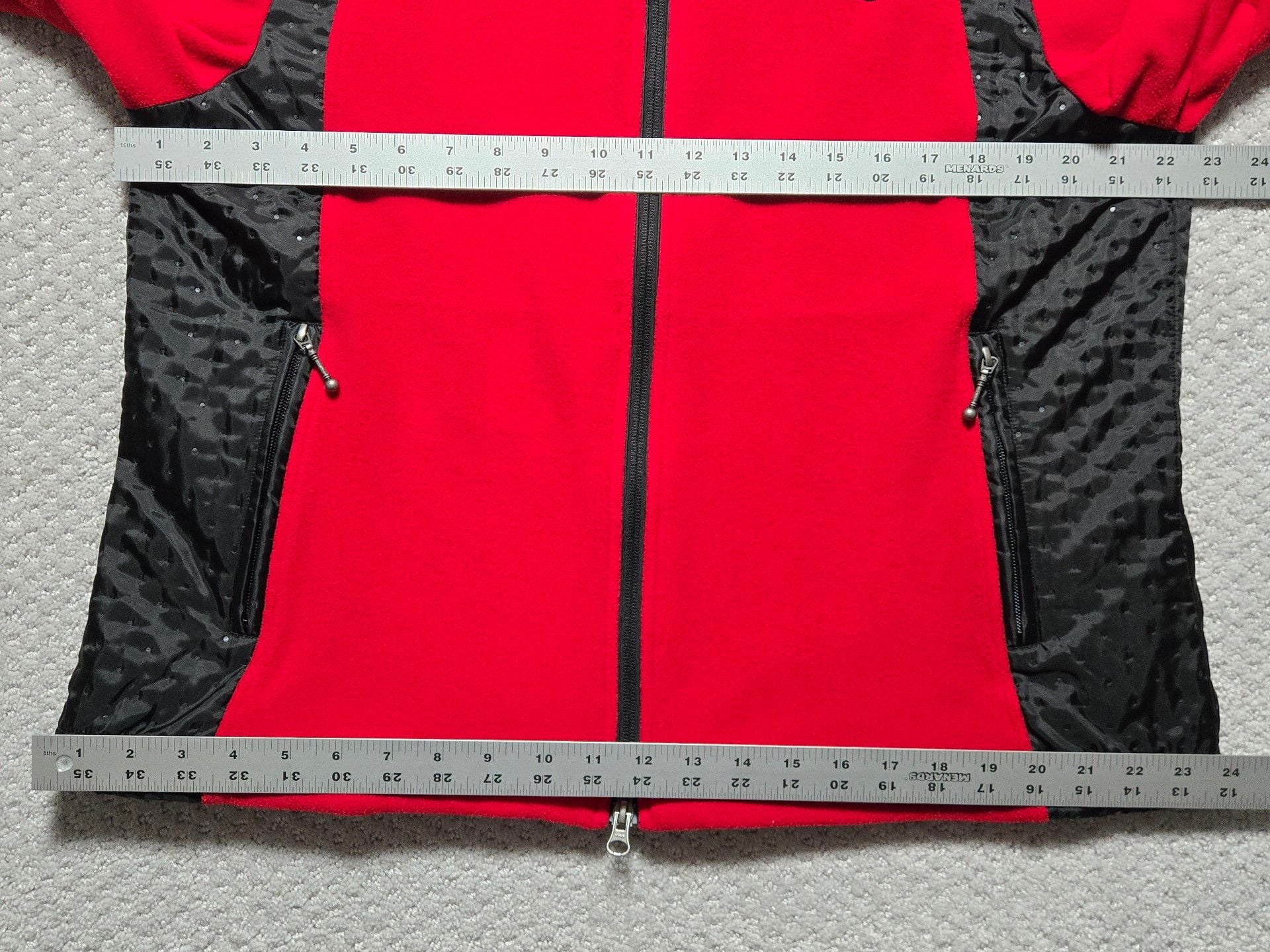 Harley Davidson Fleece Jacket Size 1W Red Black Full Zip 6