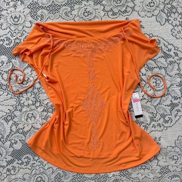 Deadstock Fairycore Embellished Y2K top
