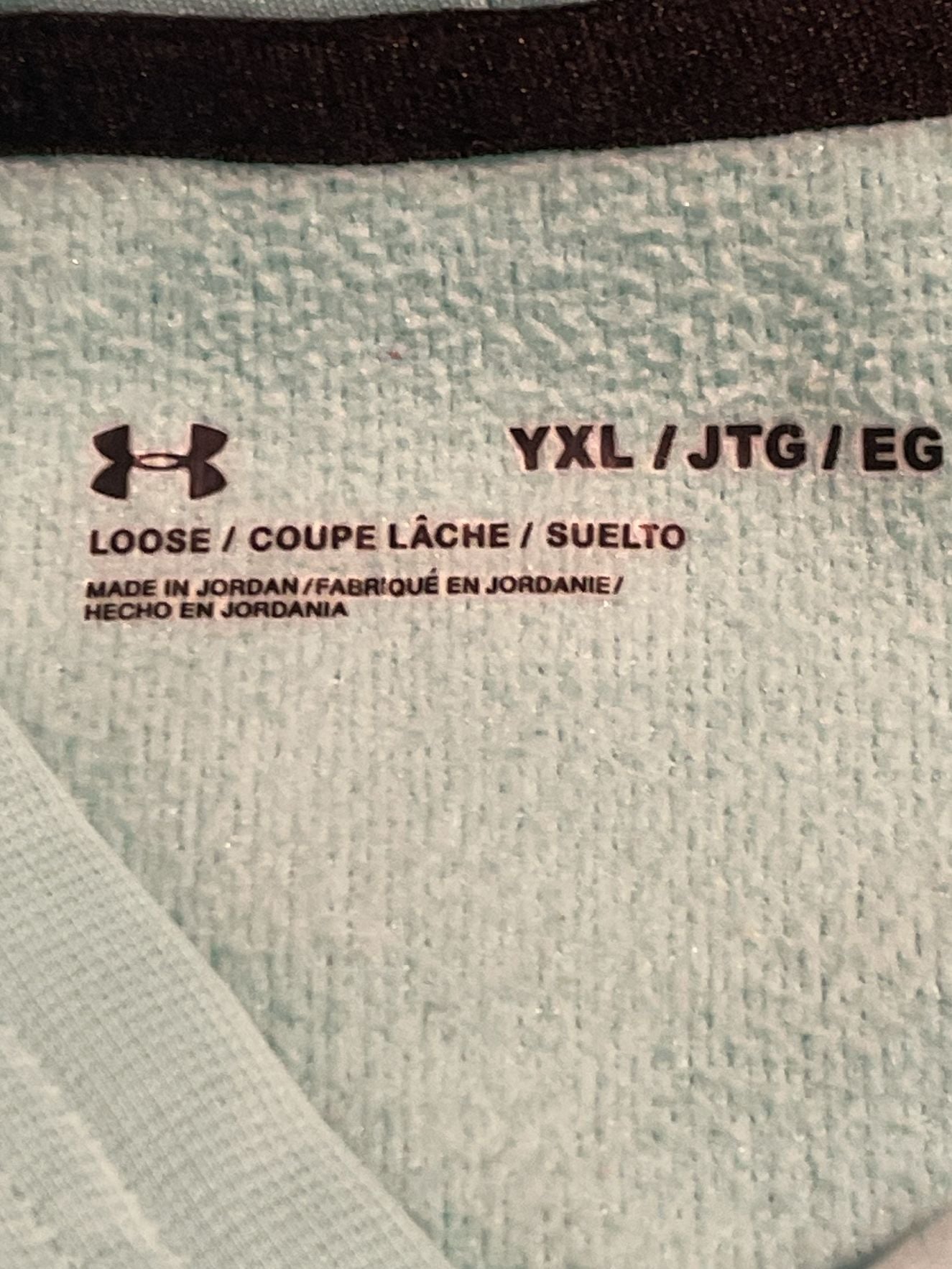 Under Armour Armour Fleece Hoodie Size YXL Aqua Blue 6