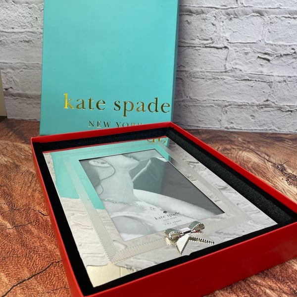Kate Spade New York Take The Cake 5x7 Frame Silver Bow