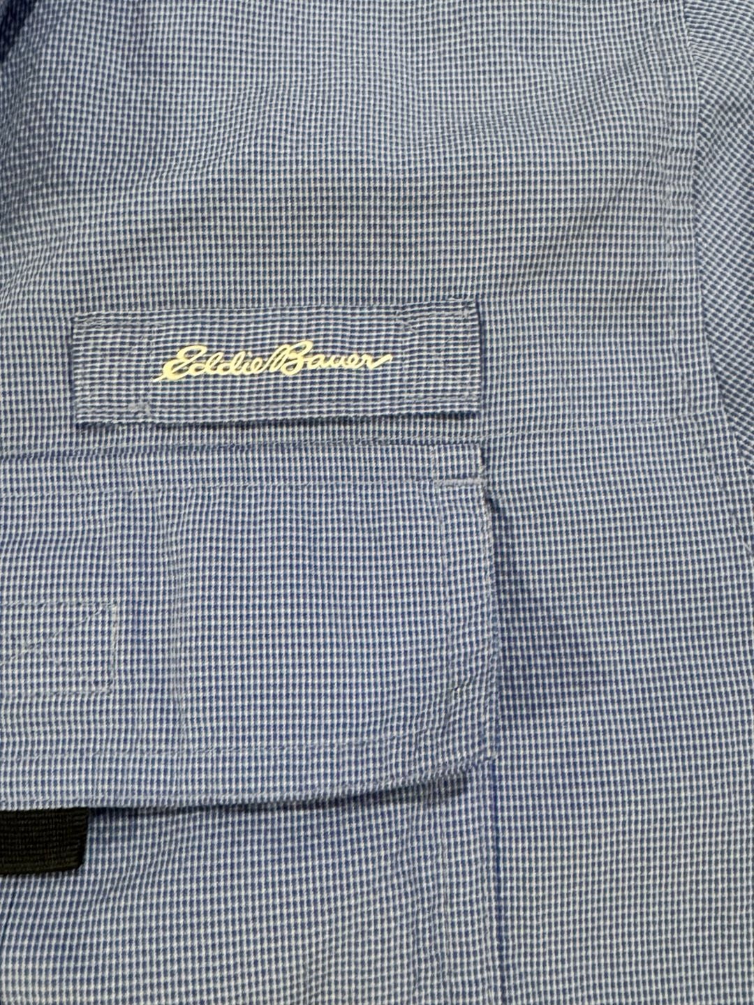 Eddie Bauer Short Sleeve Fishing Shirt T2XL Classic Blue 3