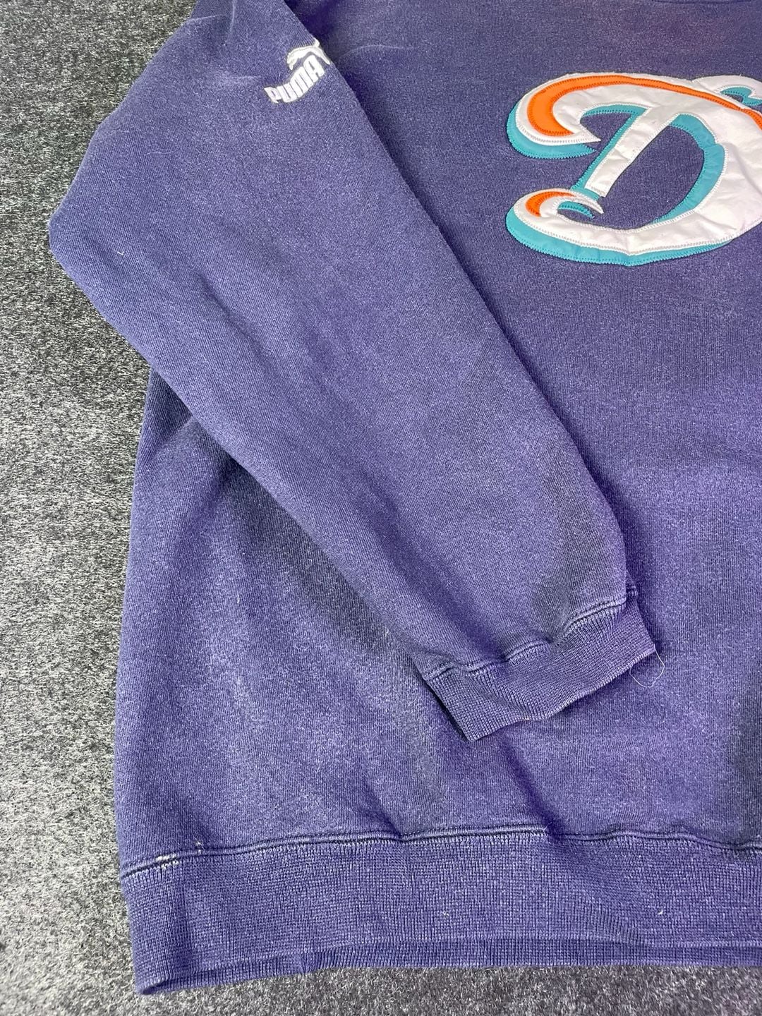 Puma Miami Dolphins Vintage Crewneck Sweatshirt Purple 8