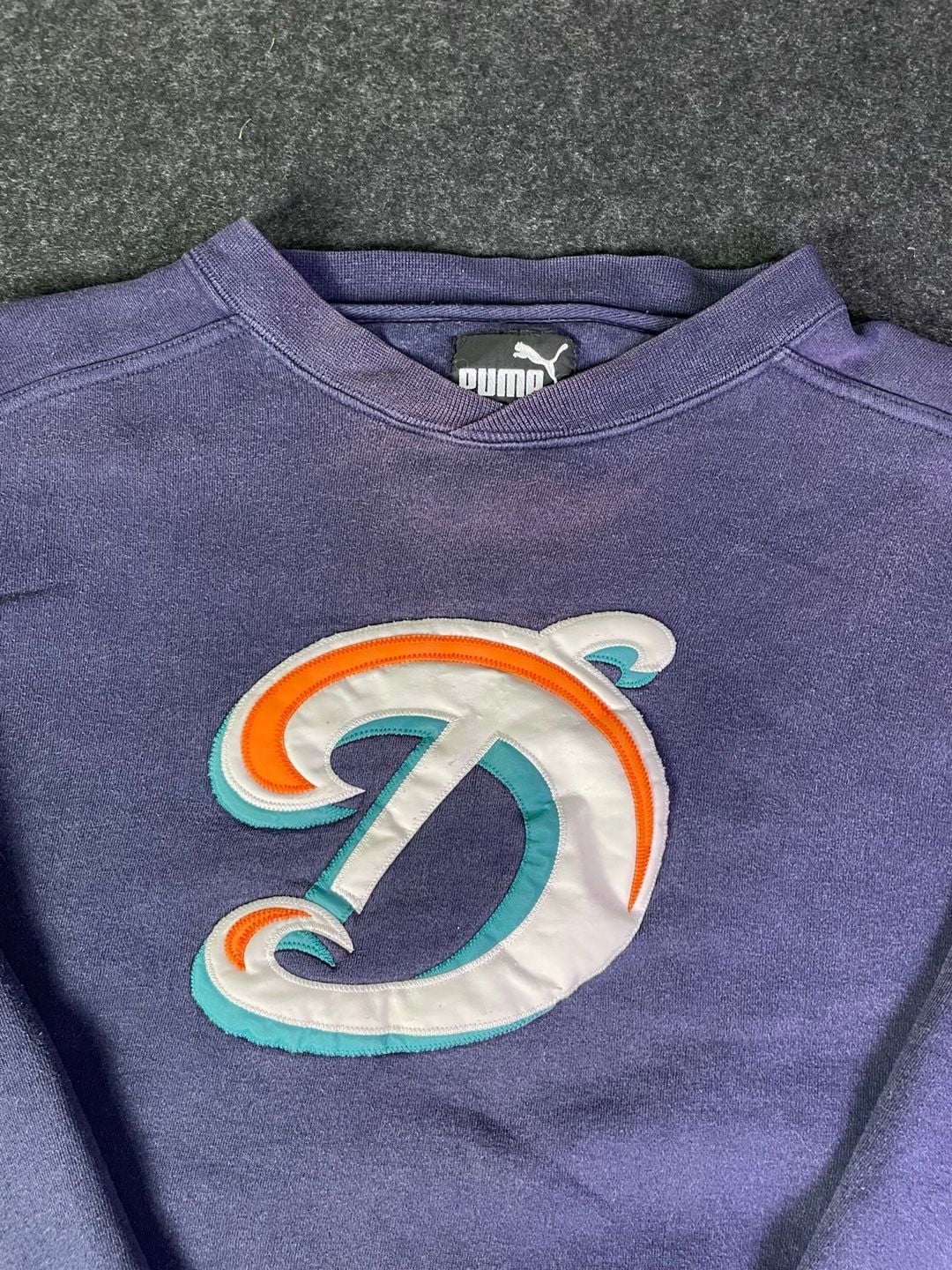 Puma Miami Dolphins Vintage Crewneck Sweatshirt Purple 9