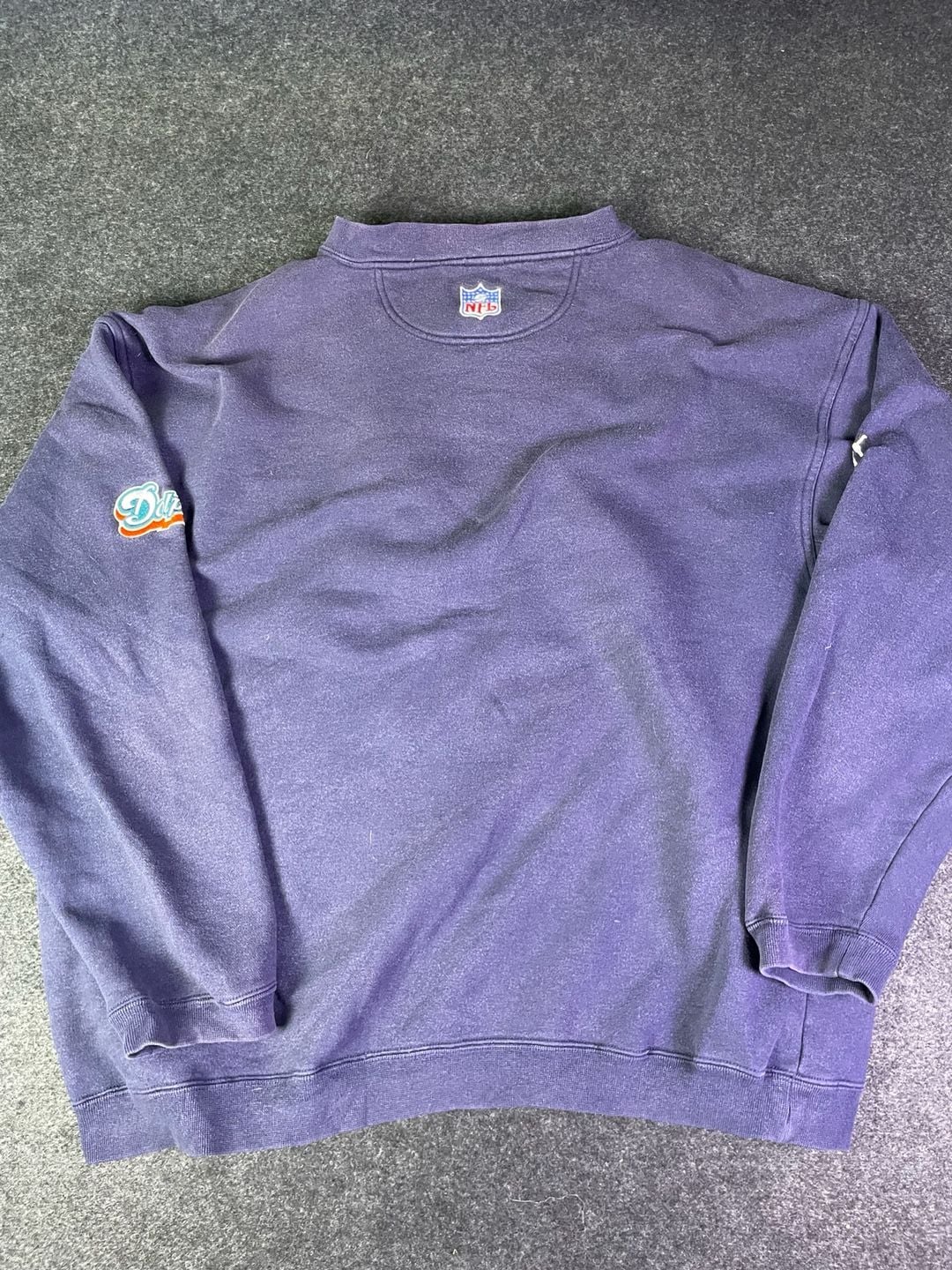 Puma Miami Dolphins Vintage Crewneck Sweatshirt Purple 12