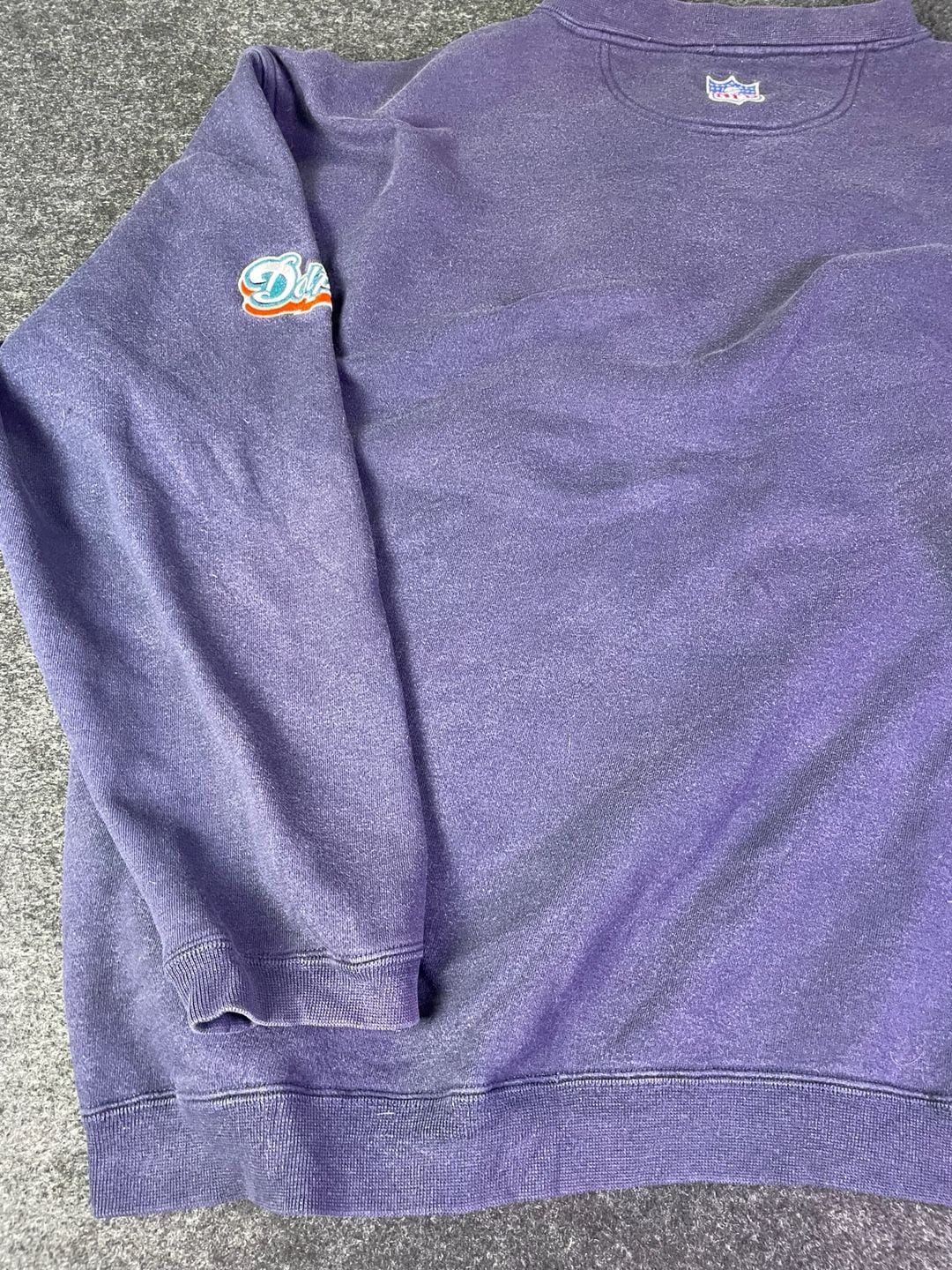 Puma Miami Dolphins Vintage Crewneck Sweatshirt Purple 13
