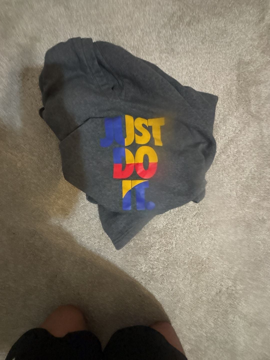 Nike JDI Fleece Shorts Size L Gray Just Do It 6