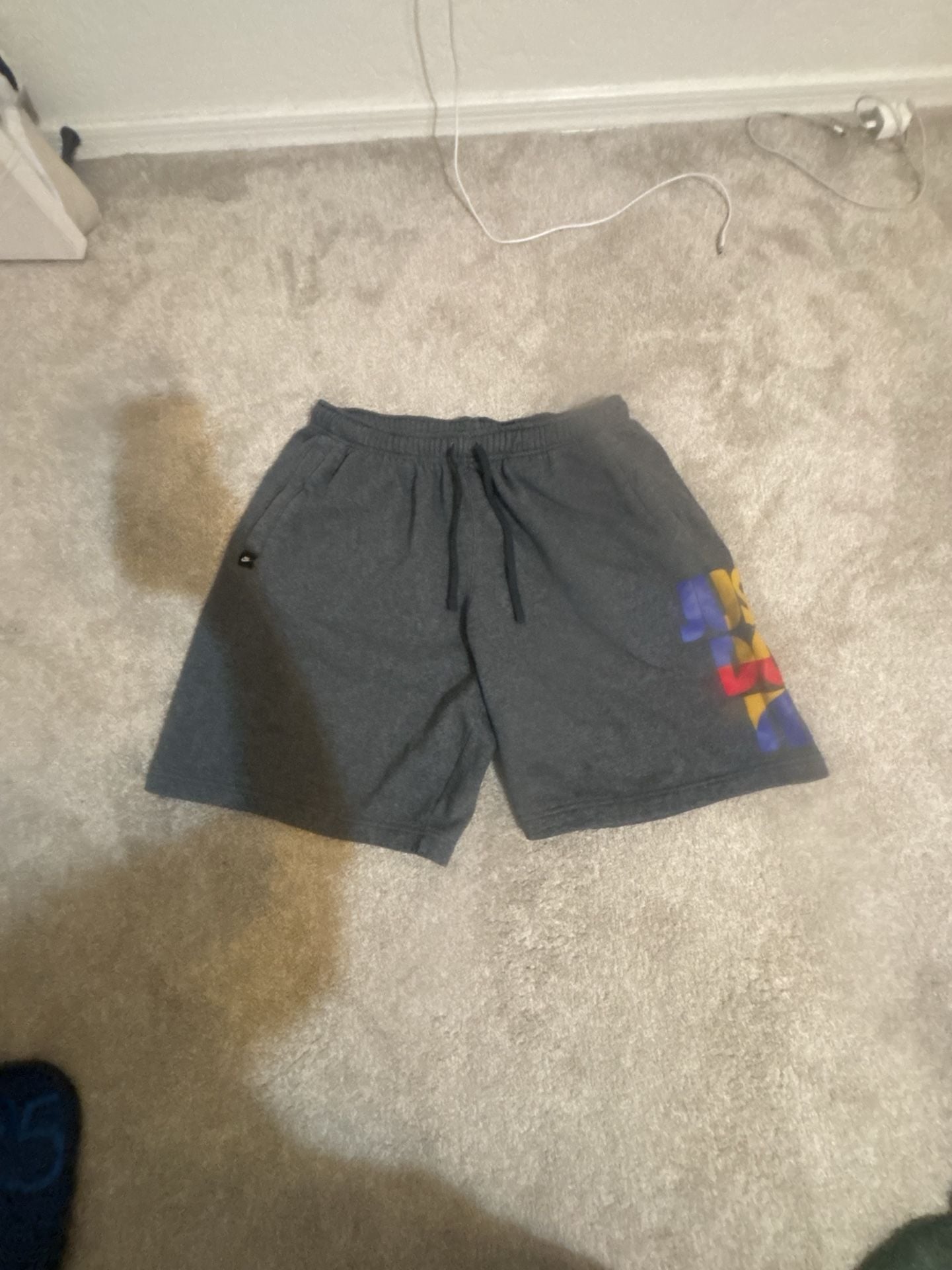 Nike JDI Fleece Shorts Size L Gray Just Do It 2