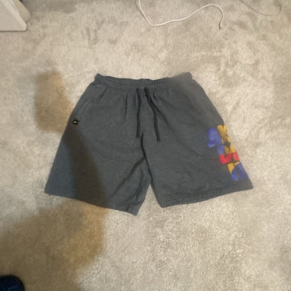 Nike JDI Fleece Shorts Size L Gray Just Do It