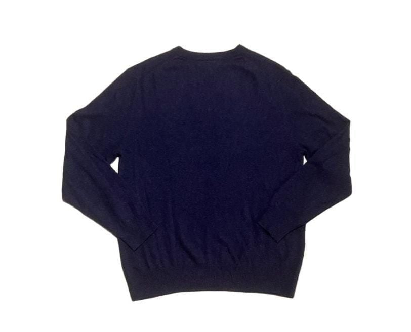 Daniel Bishop V-Neck Sweater Size L Blue 100% Cashmere Pullover 3