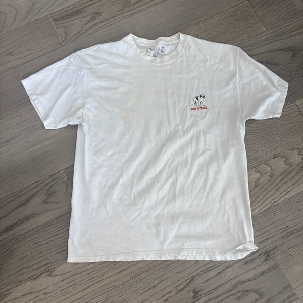 Big Dogs Gas Pump Graphic T-Shirt Size L White