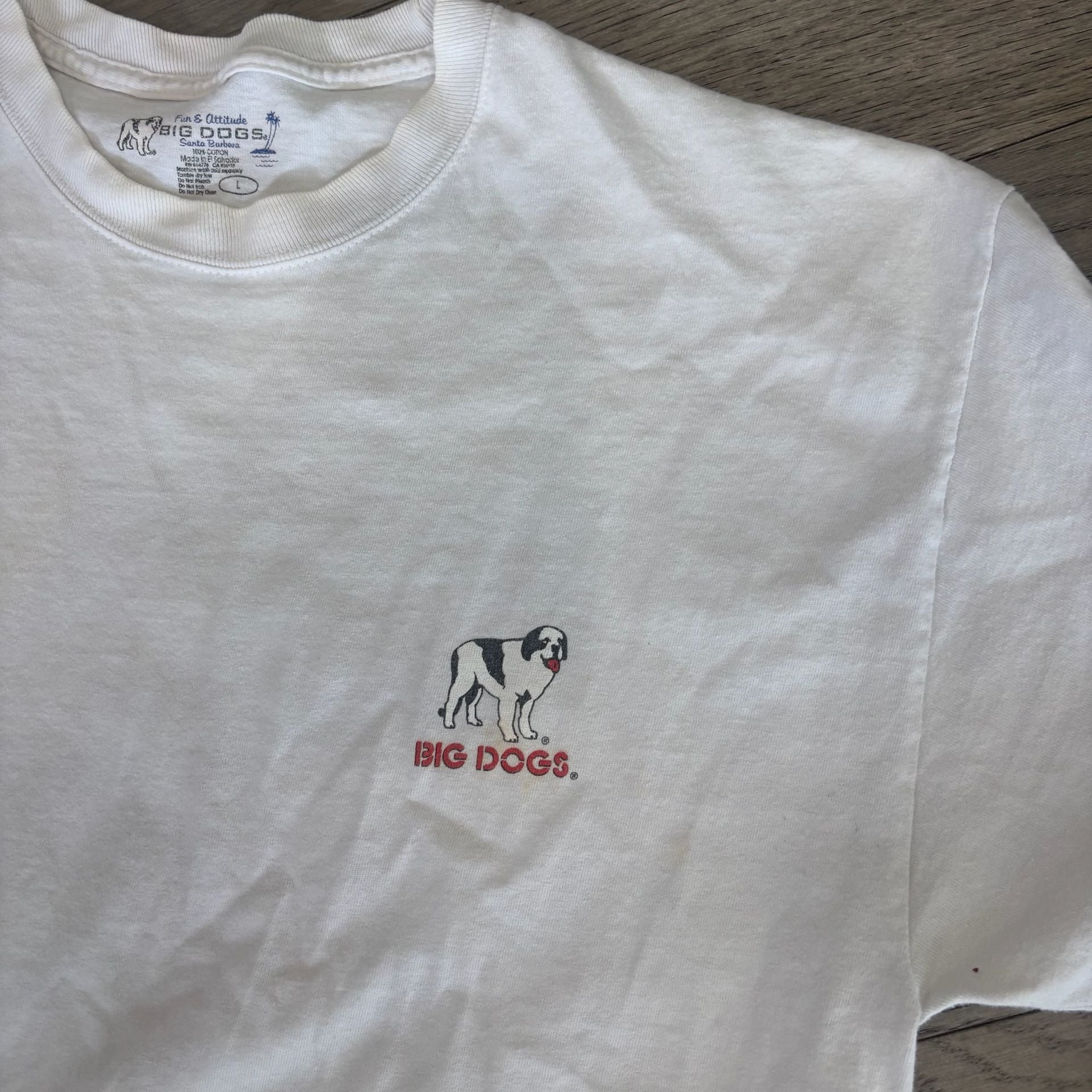 Big Dogs Gas Pump Graphic T-Shirt Size L White 5