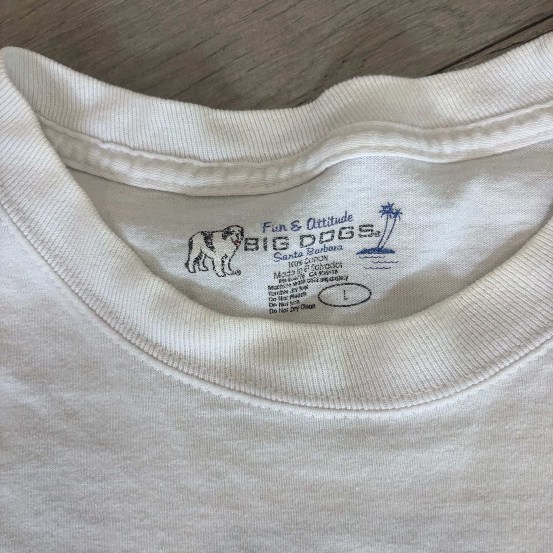 Big Dogs Gas Pump Graphic T-Shirt Size L White 6