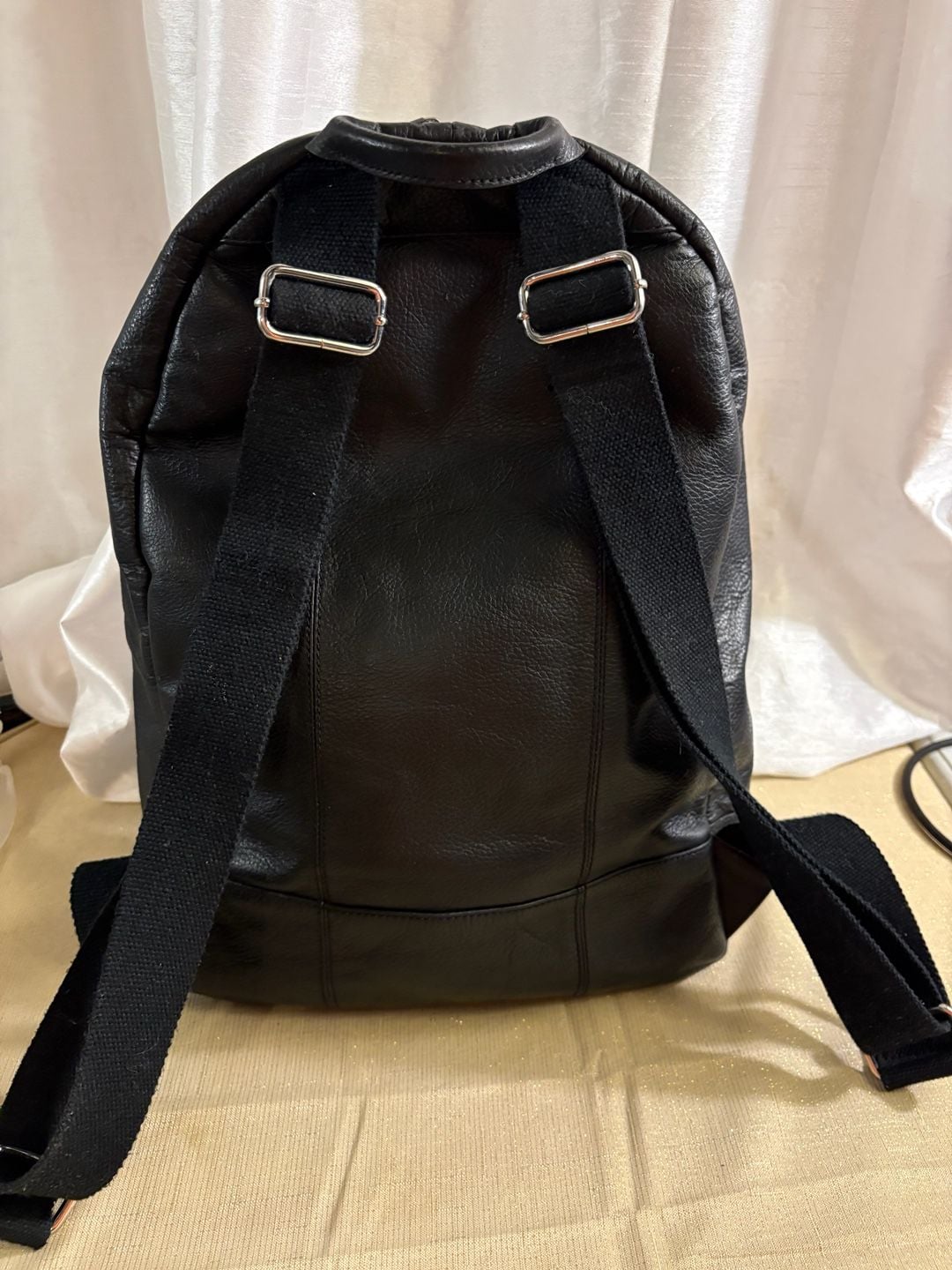 Cole Haan Black Leather Backpack 8