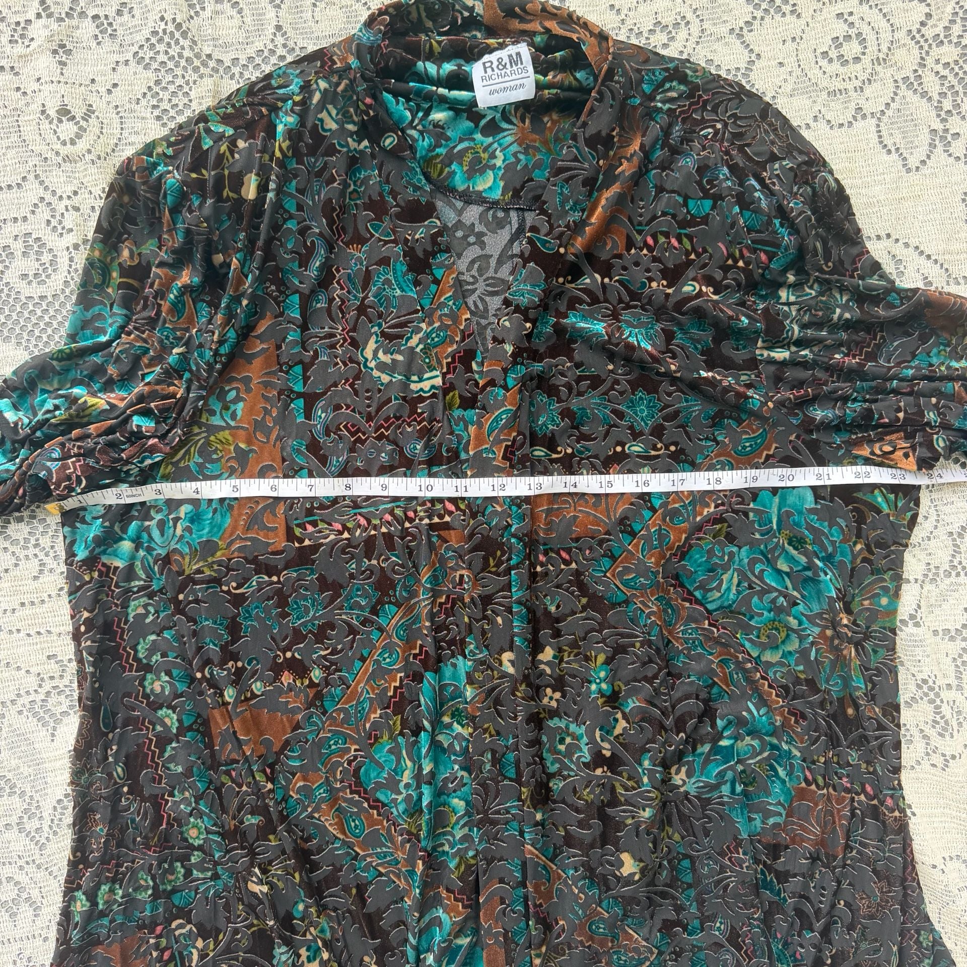 Whimsigoth Vintage velvet cardigan 4