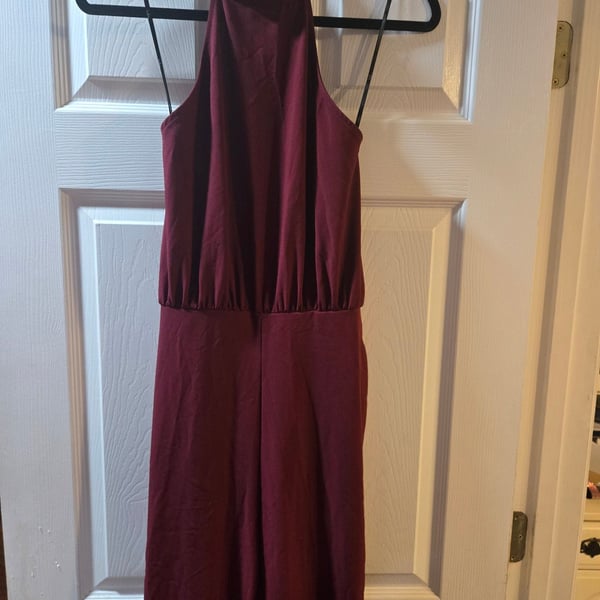 Lulus Moment for Life Wine Red Jumpsuit