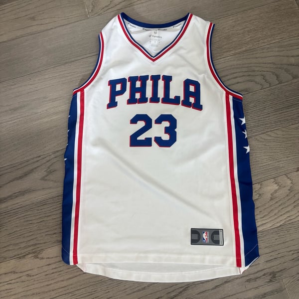 Fanatics Philadelphia 76ers Butler 23 Size M White Jersey