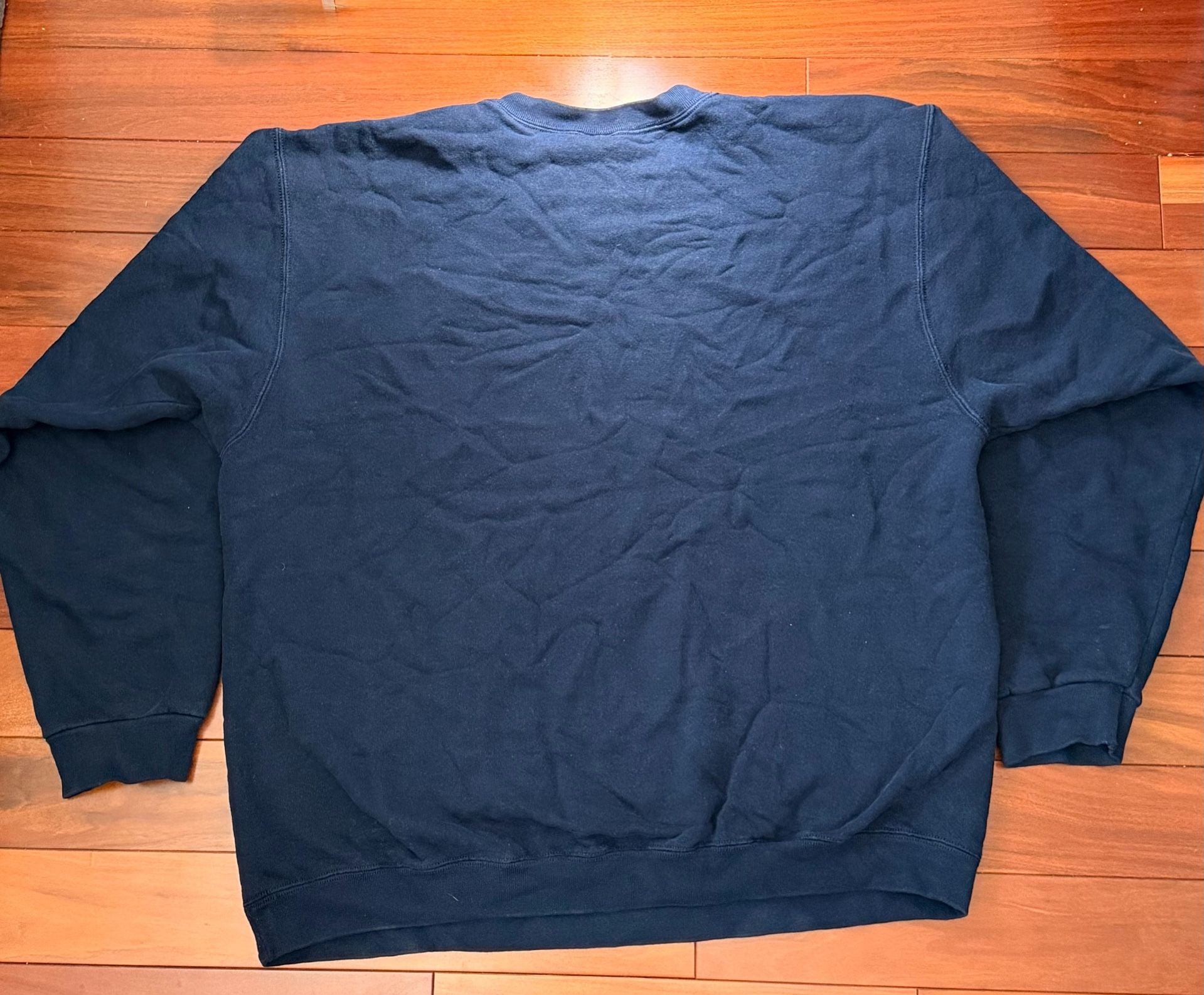 Pluma Outdoors Sweatshirt Size XL Navy Blue Blank Crewneck Pullover 3