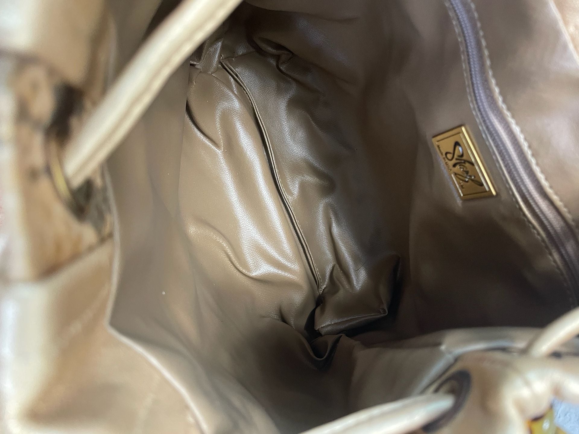 Sharif Python Print Metallic Gold Leather Drawstring Bucket Bag 4