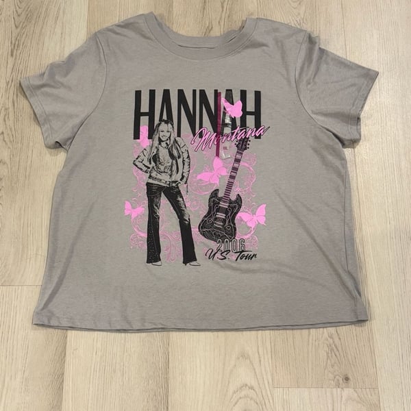 Disney Hannah Montana 2006 US Tour T-Shirt Size XXL Gray