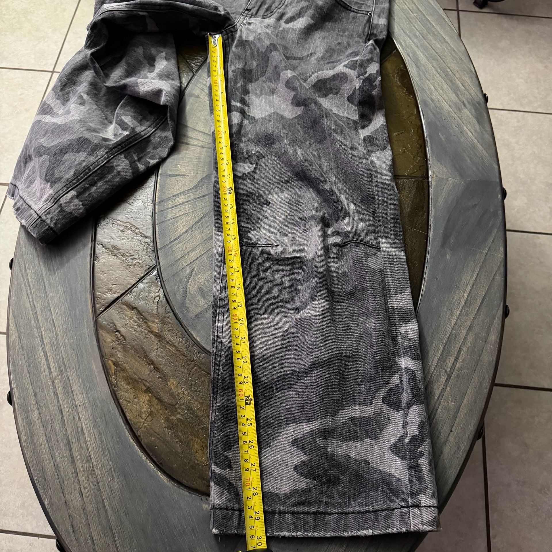 Jaded London Trooper Camo Cargo Pants Size 26 Grey Black 4