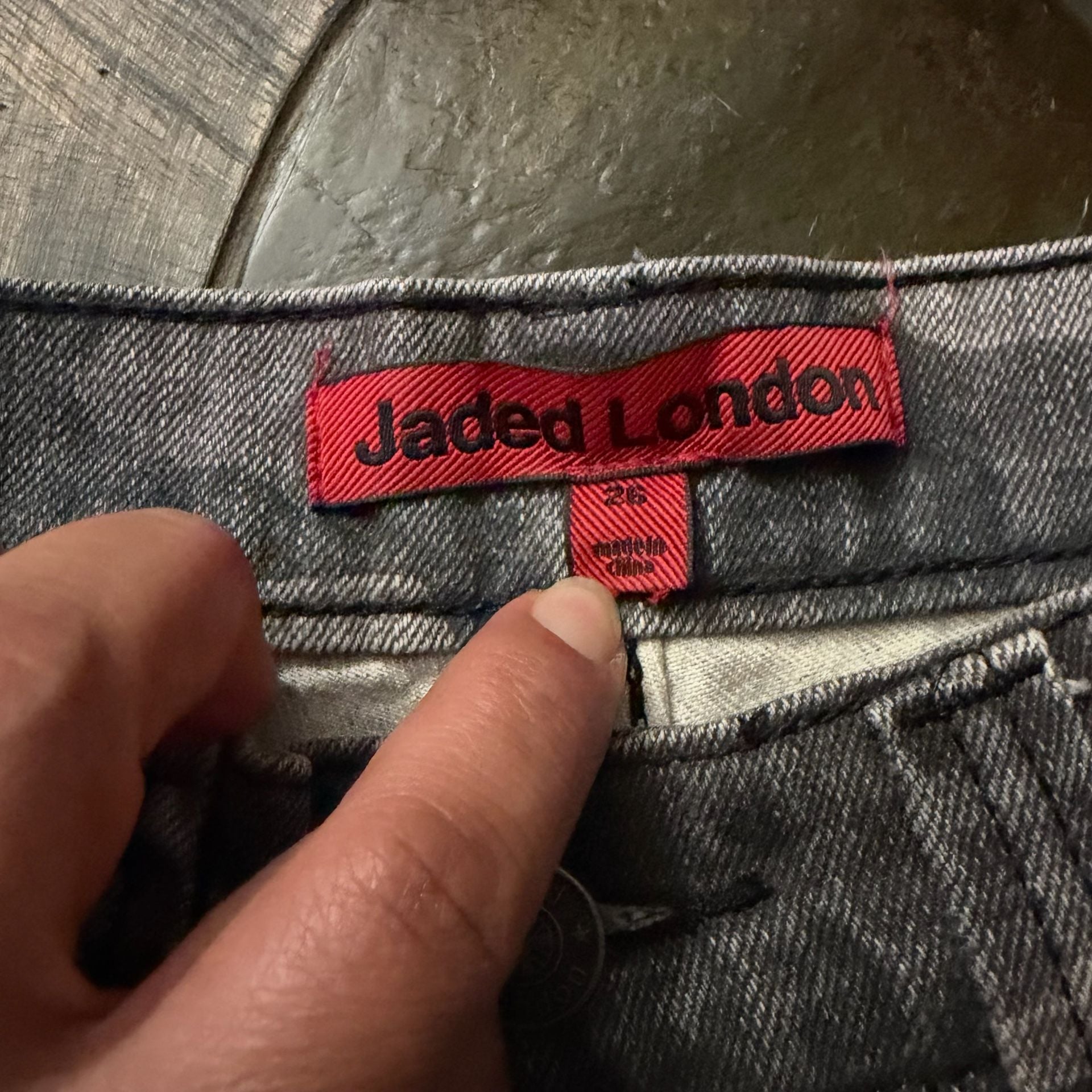 Jaded London Trooper Camo Cargo Pants Size 26 Grey Black 5