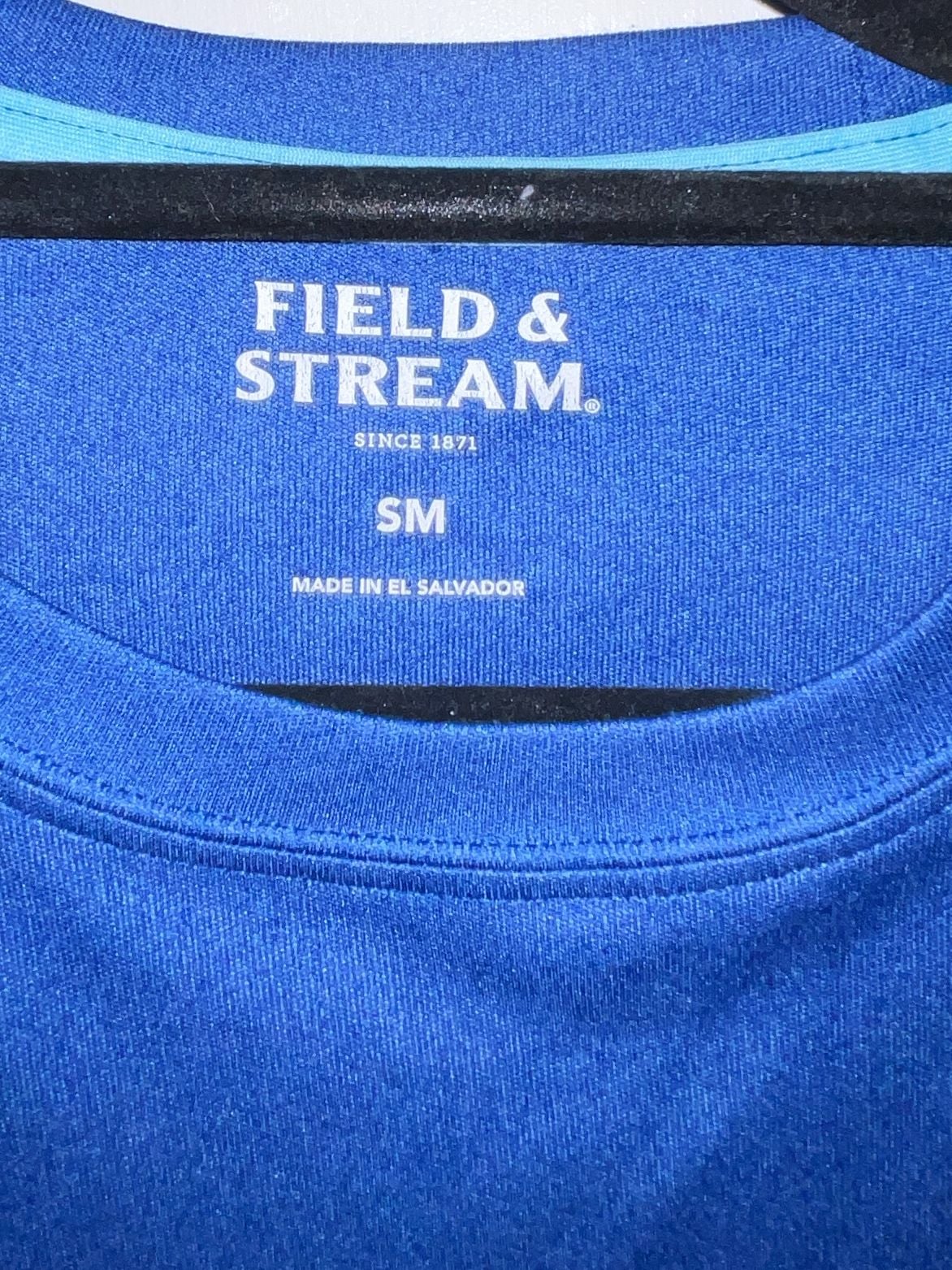 Field & Stream Long Sleeve Performance Shirt Size SM Blue Athletic Top 4