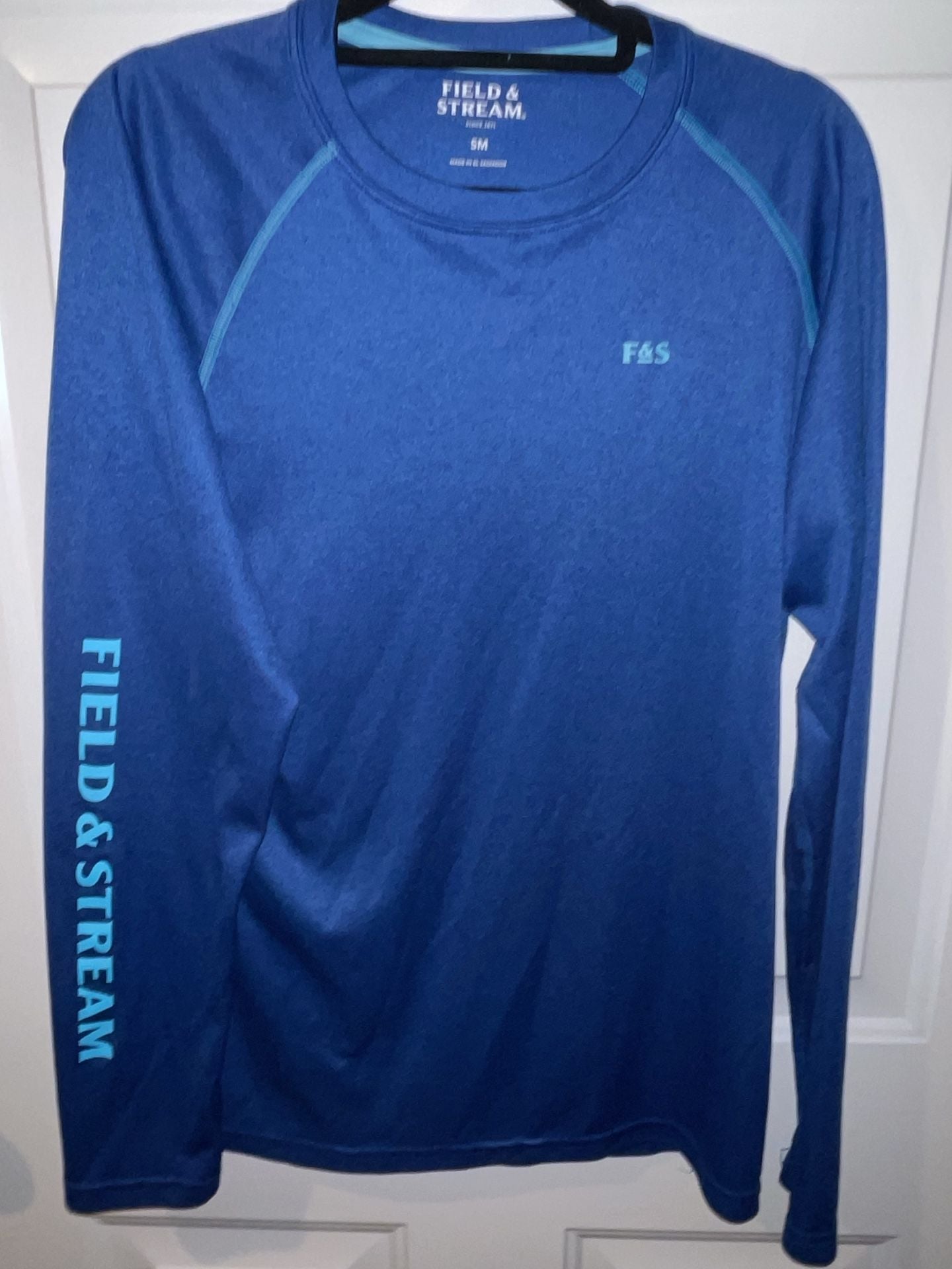 Field & Stream Long Sleeve Performance Shirt Size SM Blue Athletic Top 2