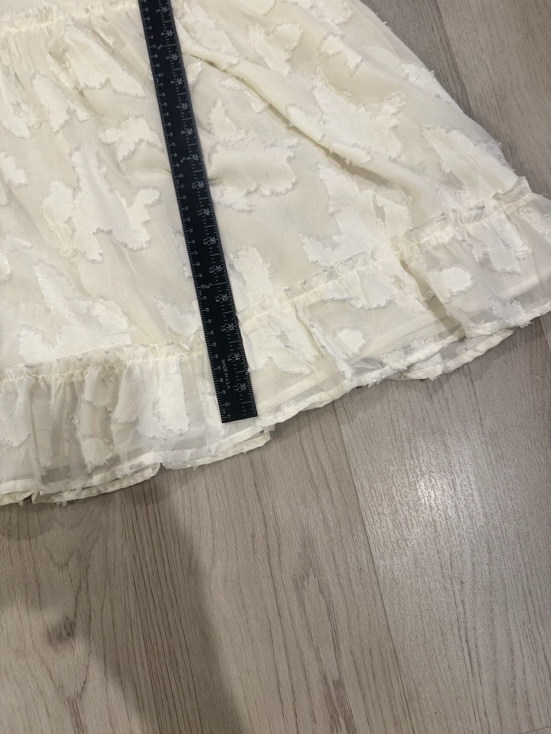 Boohoo Plus Woven Jacquard V Front Frill Mini Dress Size US 22 5