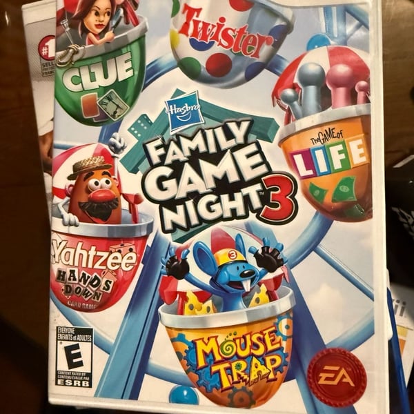 EA Hasbro Family Game Night 3 Nintendo Wii Video Game