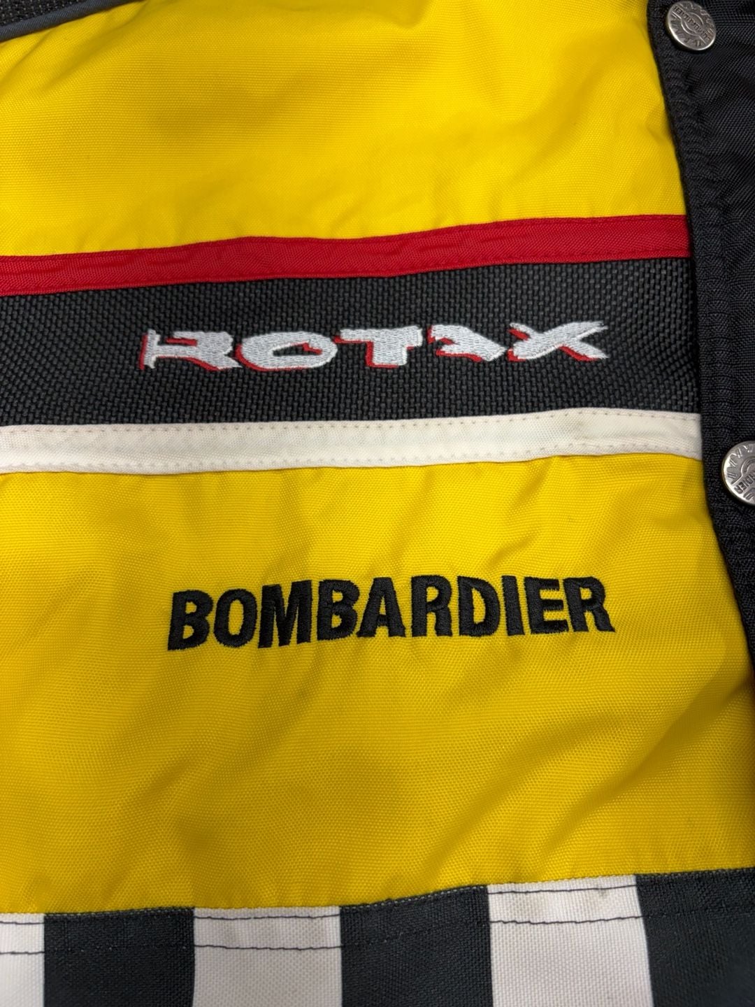 Vintage Ski-Doo Bombardier X-Zone Jacket XL Racing Checkered Snowmobile 90s-BRAP 10