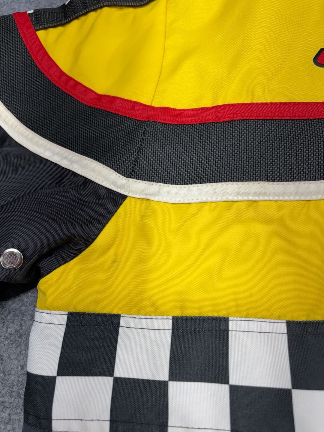 Vintage Ski-Doo Bombardier X-Zone Jacket XL Racing Checkered Snowmobile 90s-BRAP 19