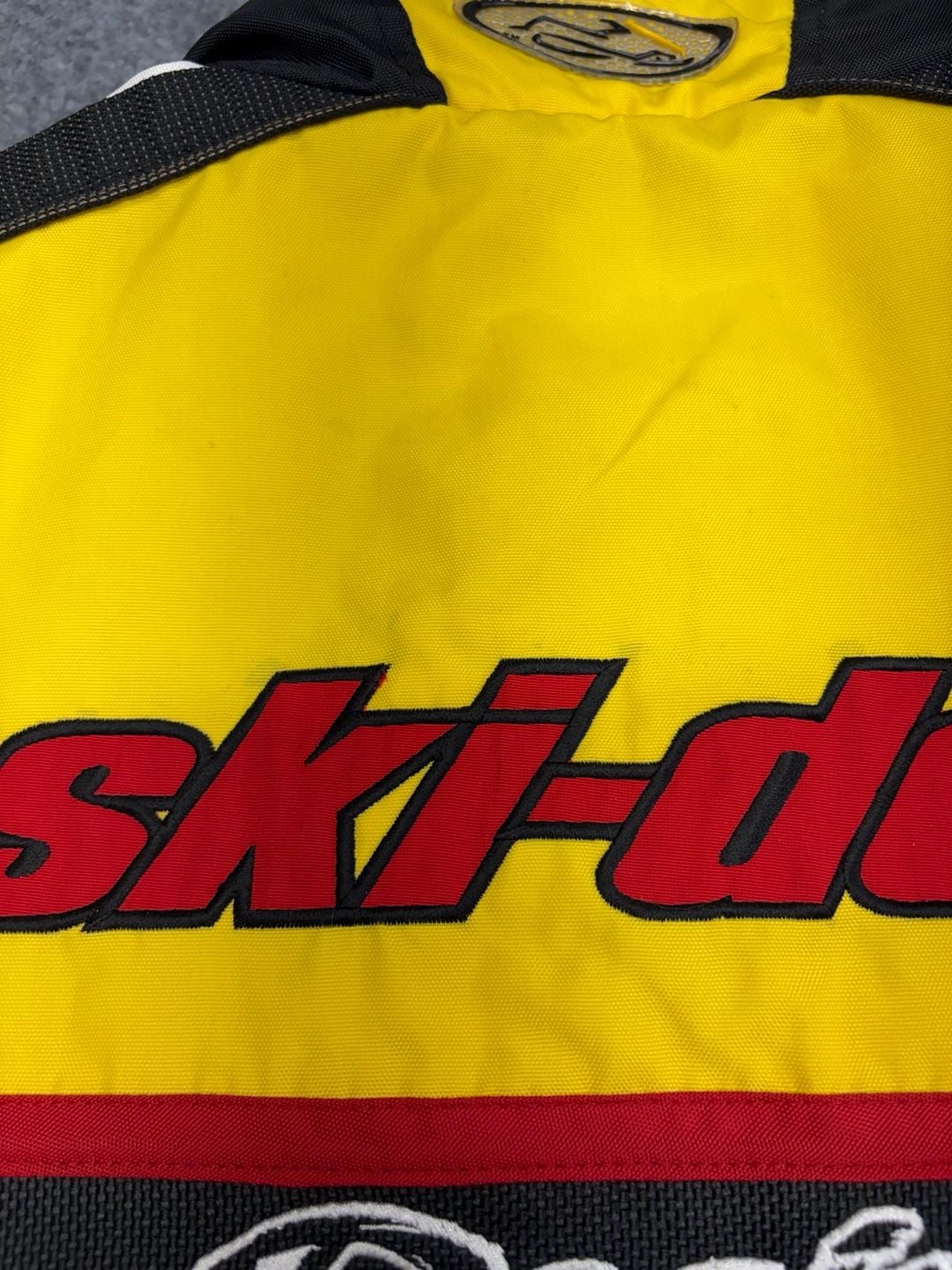 Vintage Ski-Doo Bombardier X-Zone Jacket XL Racing Checkered Snowmobile 90s-BRAP 21