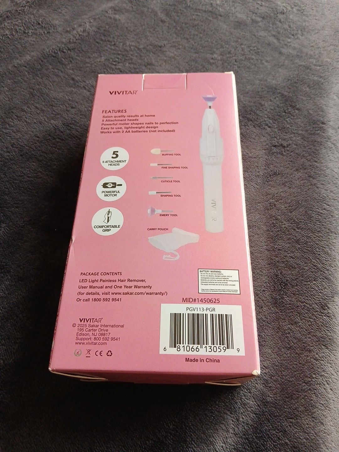 Vivitar Simply Beautiful Portable Manicure Set Pink 2