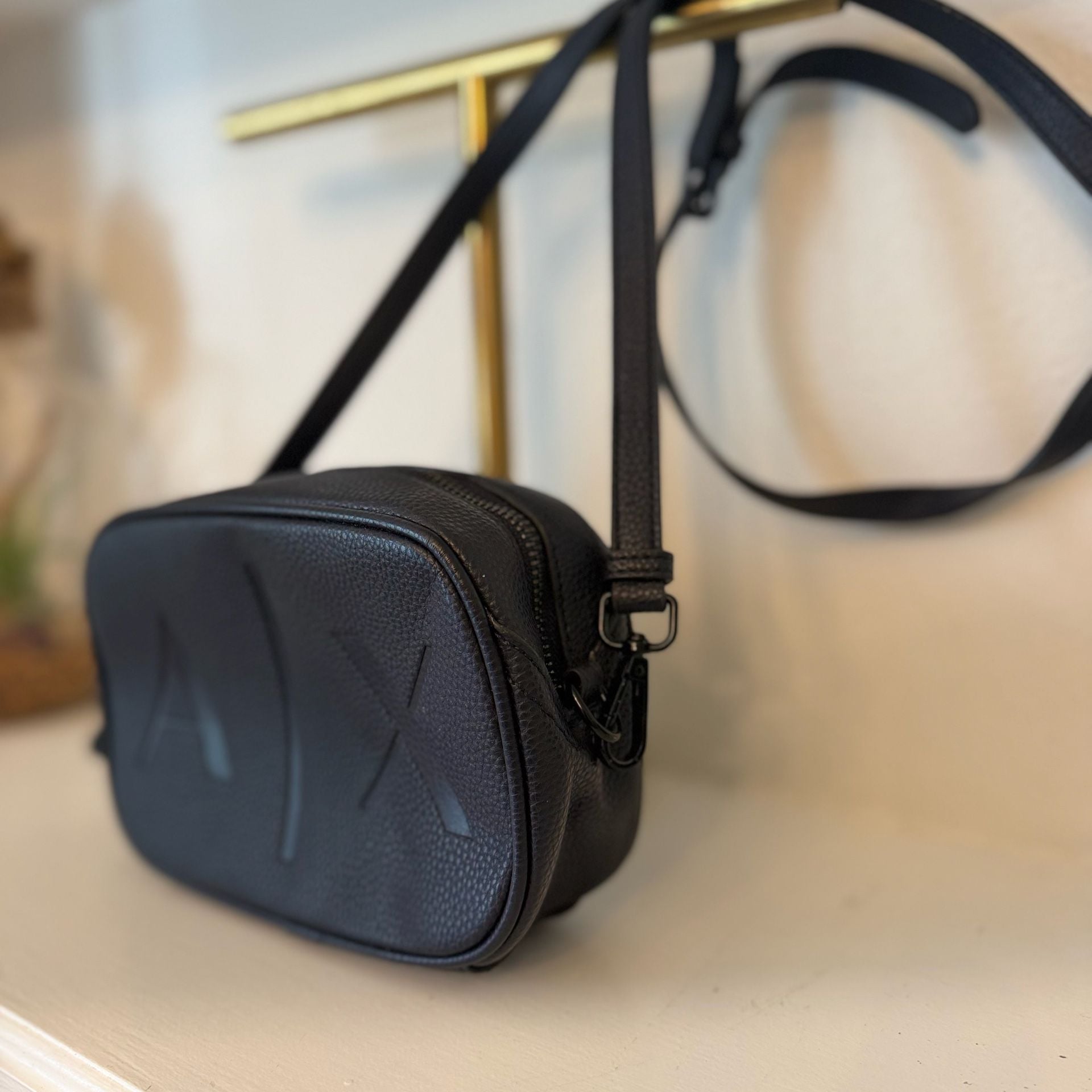 Armani Exchange Black Logo Crossbody Bag 3