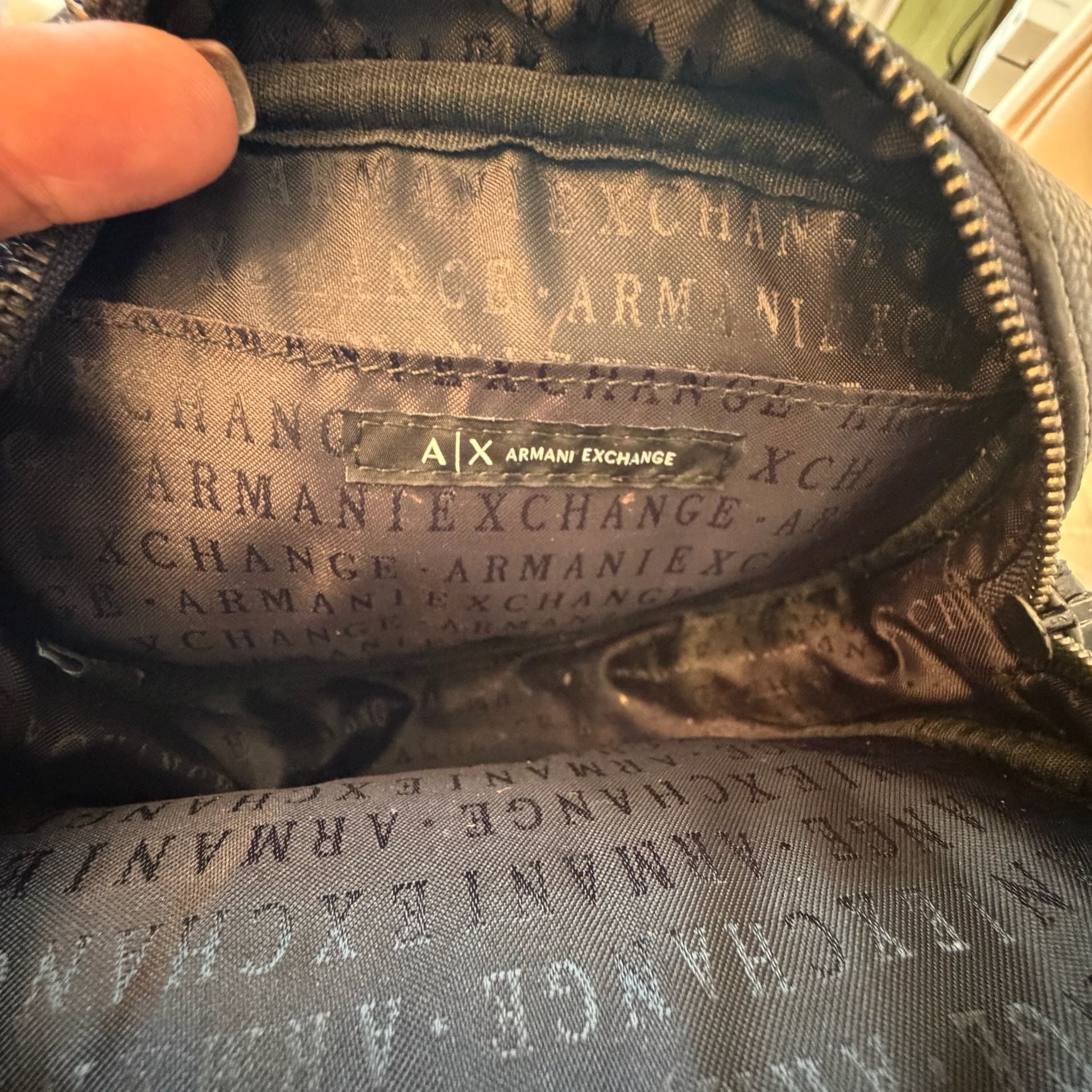 Armani Exchange Black Logo Crossbody Bag 6