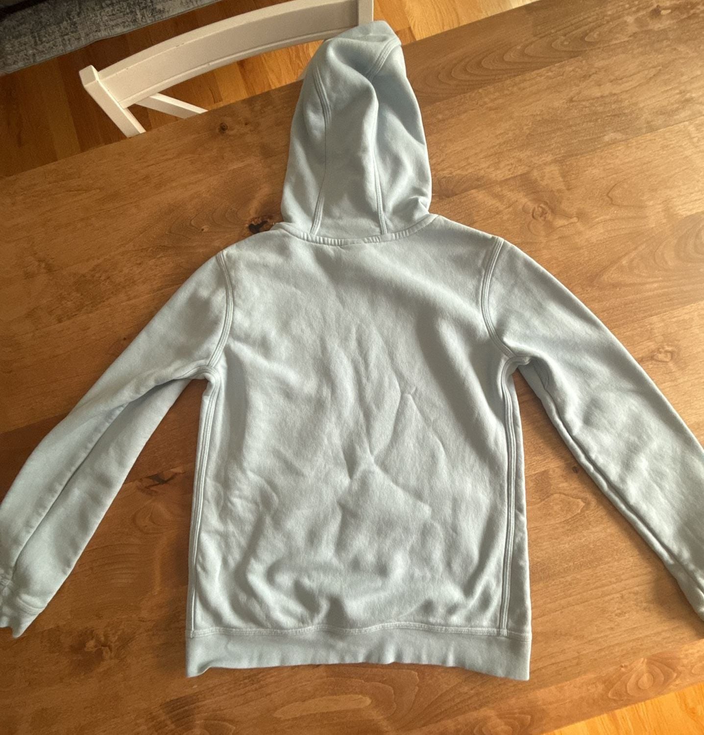 Nike Kids' Club Fleece Hoodie In Armory Blue/white 5